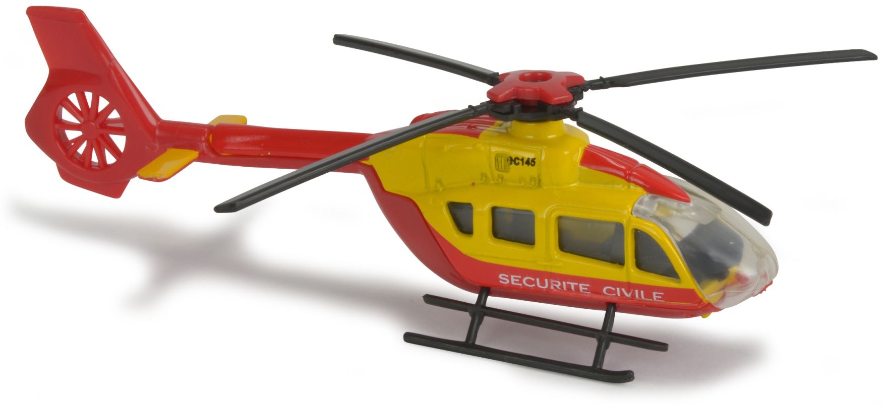 Majorette helikopter bezpieczeństwa cywilnego żółto