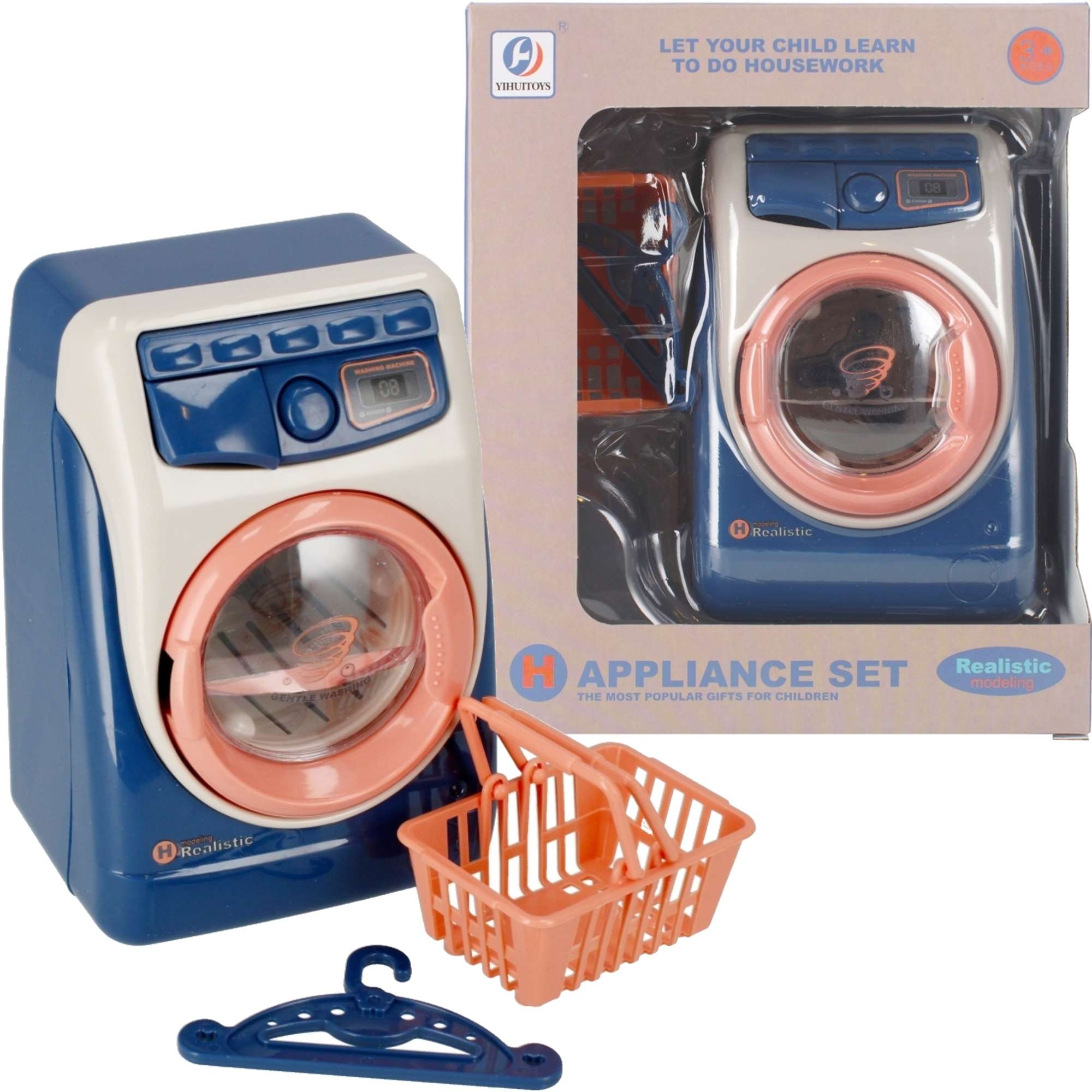 Appliance Set Pralka funkcyjna w/d + kosz na pranie i wieszak