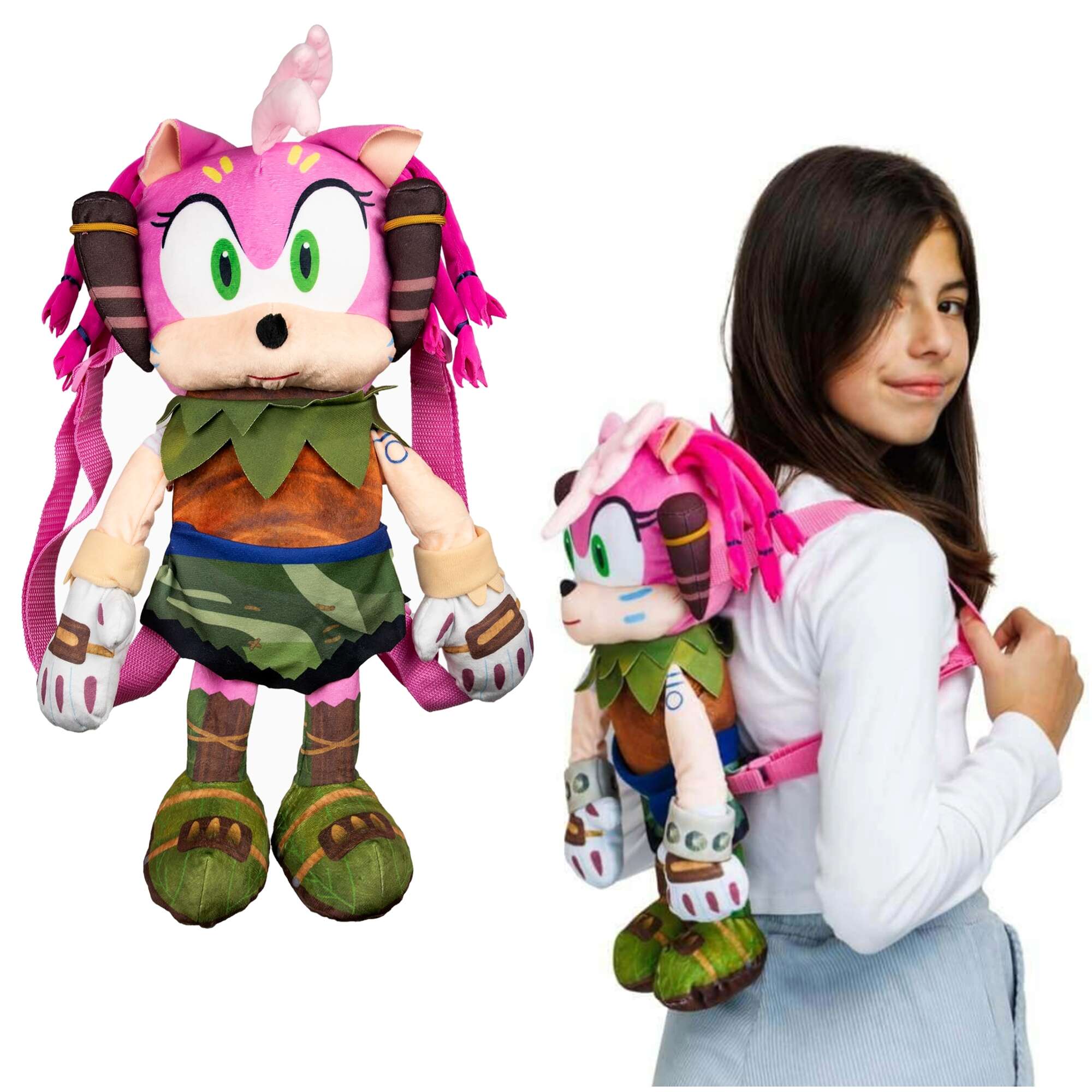 Pluszowa maskotka plecak Sonic Prime Amy
