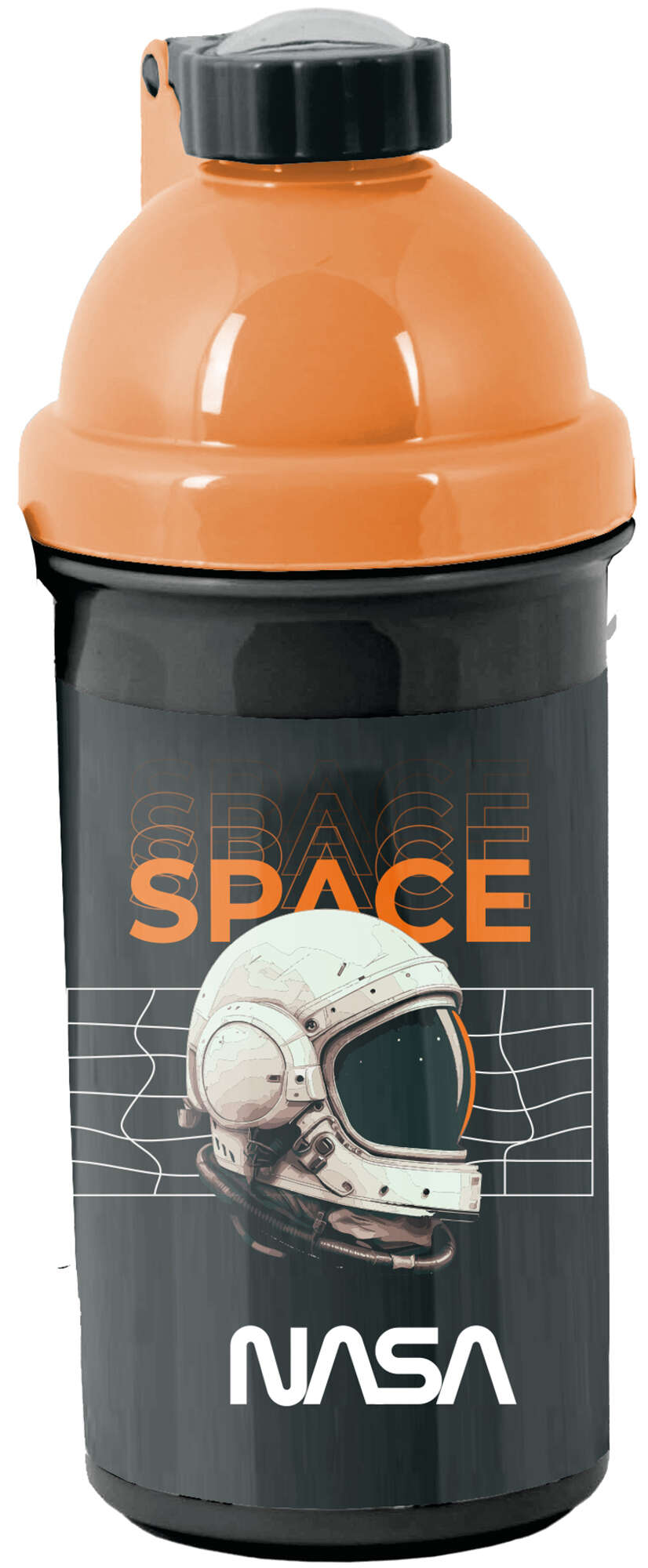 Paso Bidon Szkolny pomaraczowo-czarny NASA 550ml
