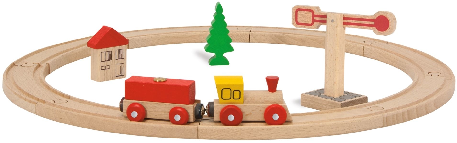 Eichhorn drewniana kolejka dla dzieci tor ko³owy 15 elementów