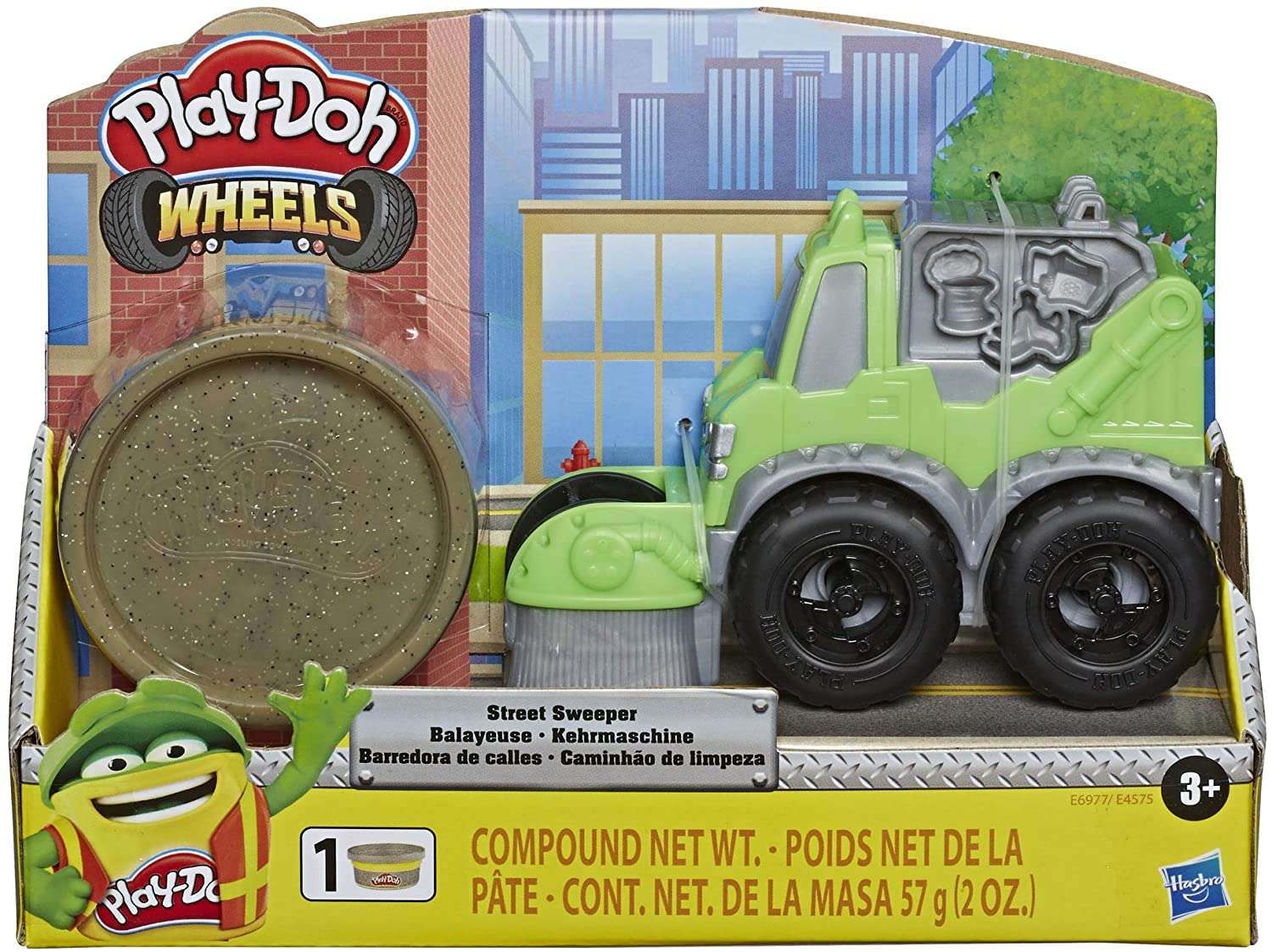 Zestaw Play-Doh Wheels ciastolina Uliczna zamiatarka pojazd + masa plastyczna