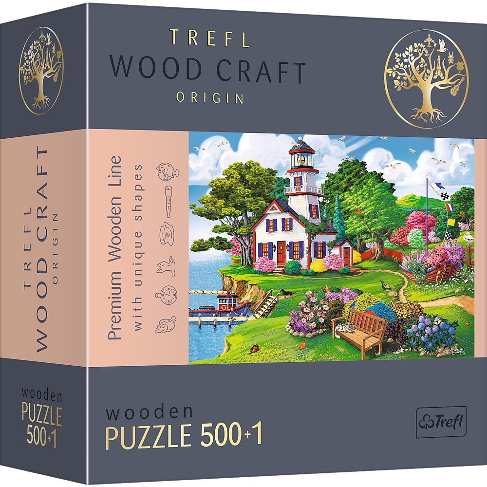 Trefl Puzzle drewniane Letnia przysta 500 elementw
