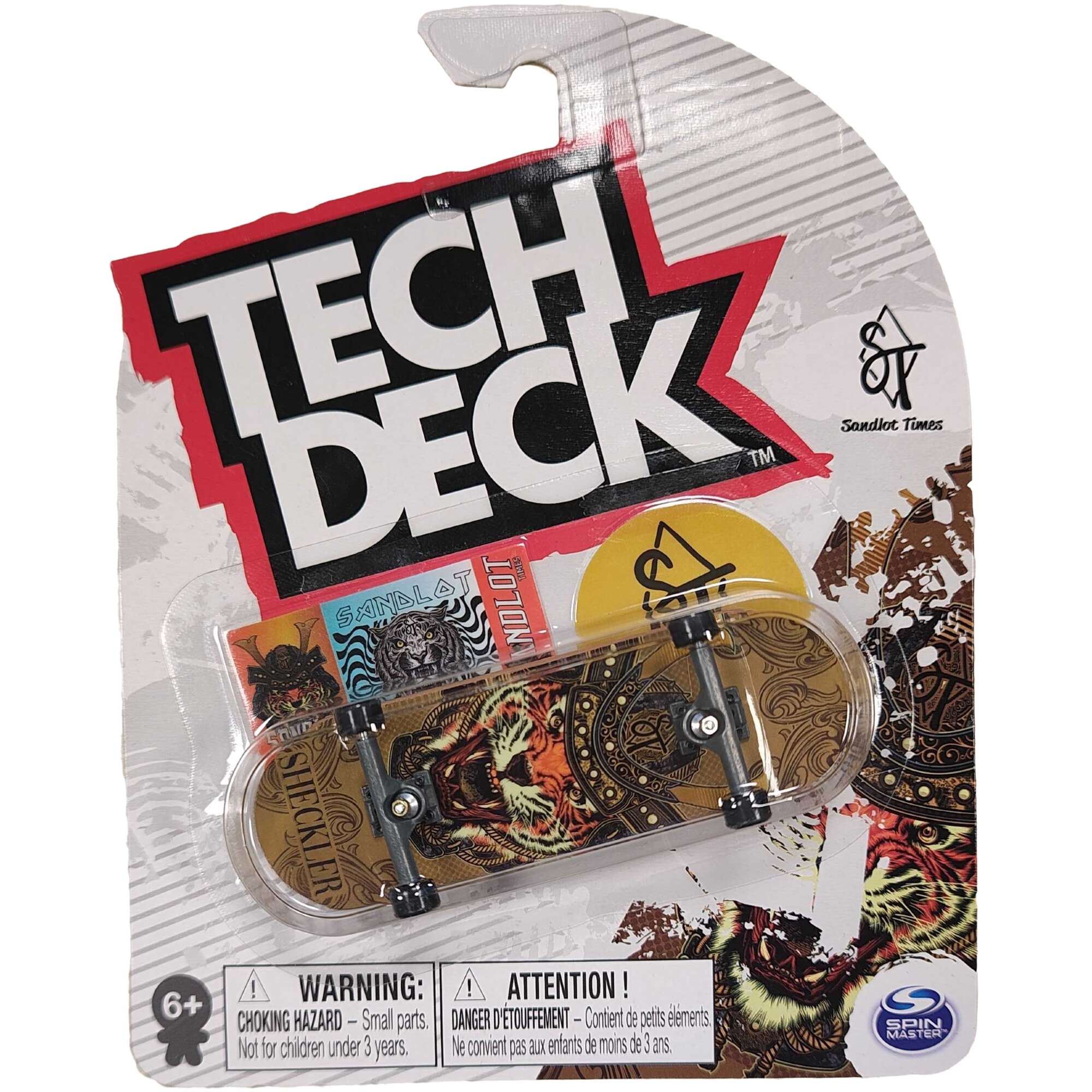 Tech Deck deskorolka fingerboard Sandlot Times Tygrys + naklejki
