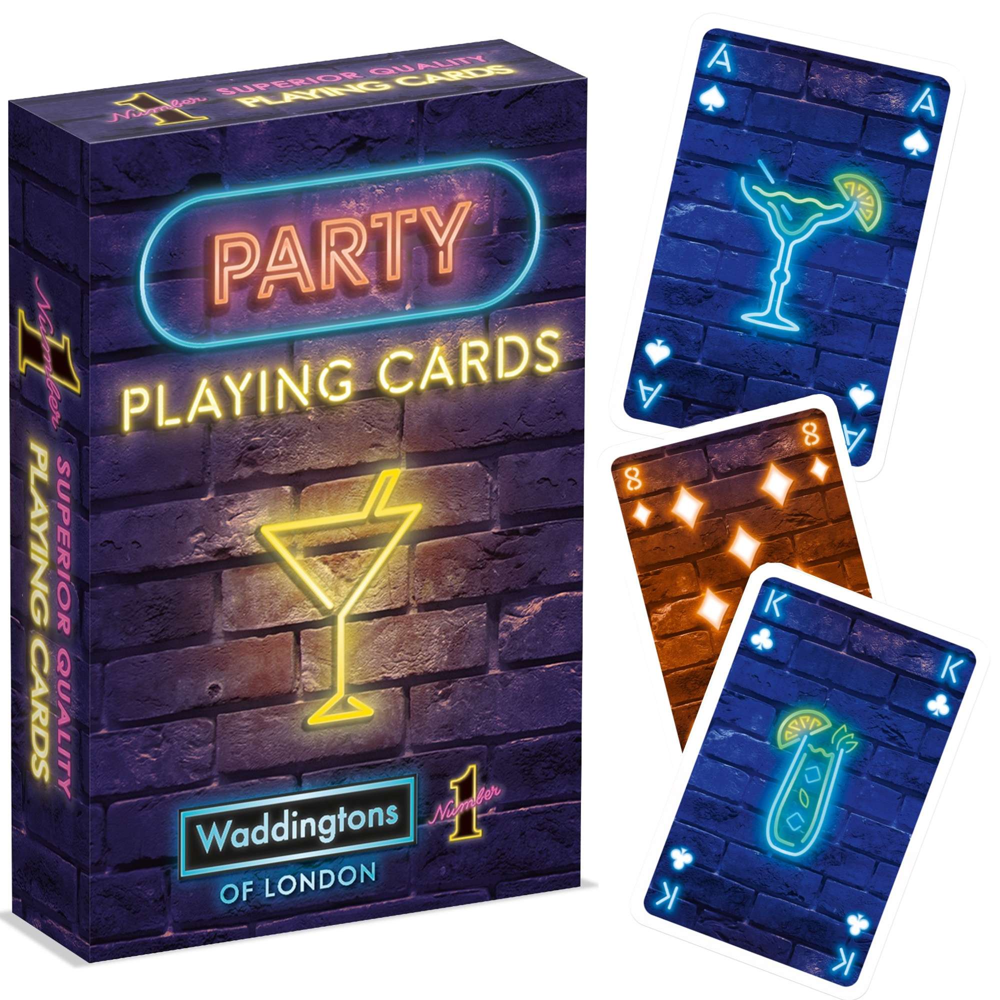Waddingtons Party 54 karty do gry klasyczna talia Domwka Winning Moves