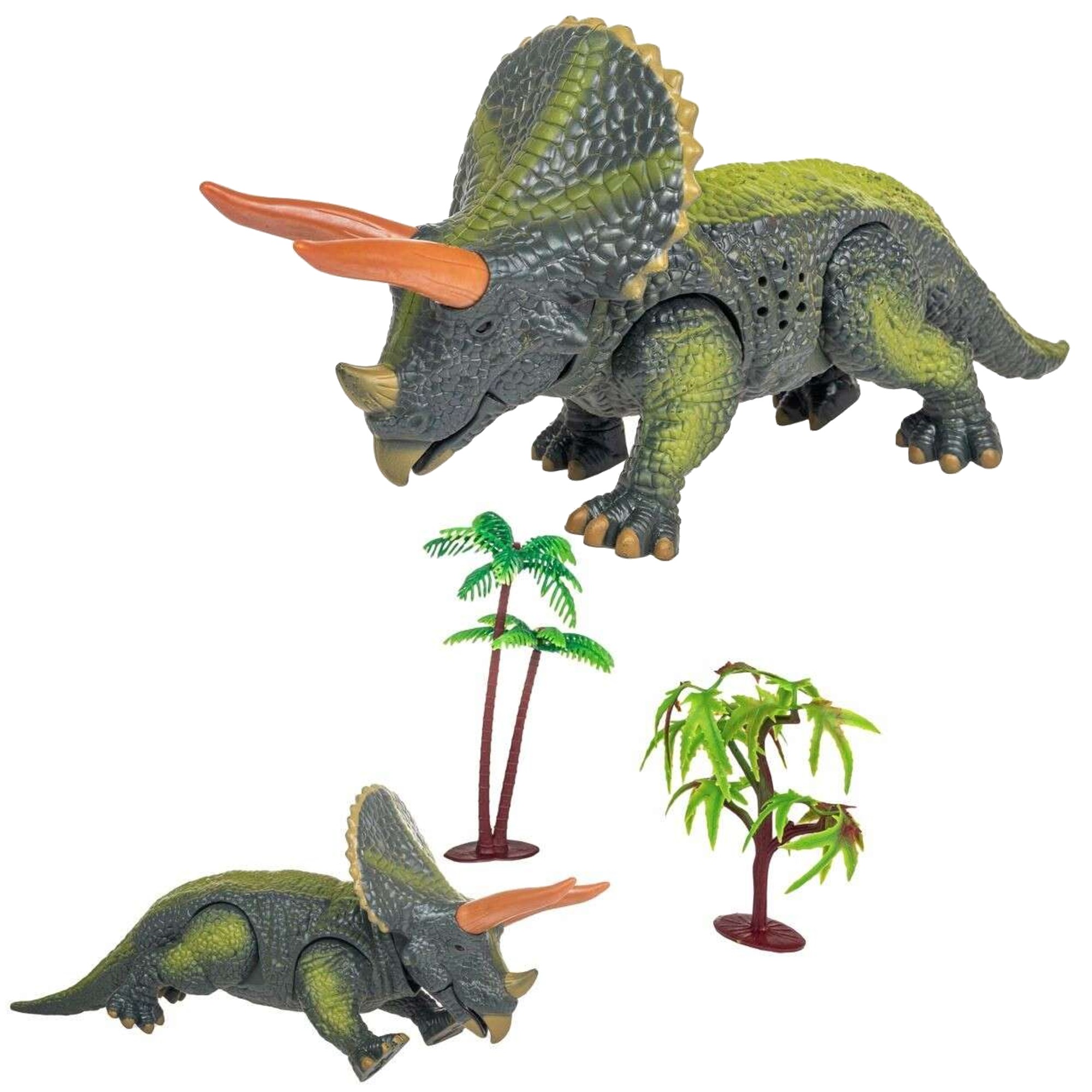 Triceratops dinozaur ruchoma figurka na baterie 21cm