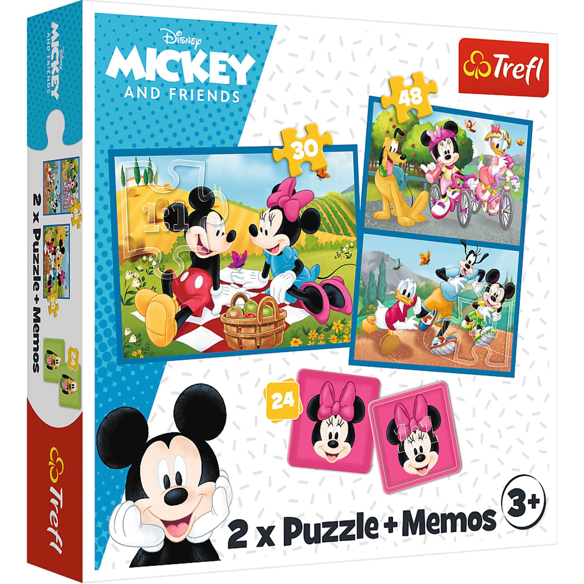 Puzzle Memory Myszka Mickey i przyjaciele Trefl 2w1 3+