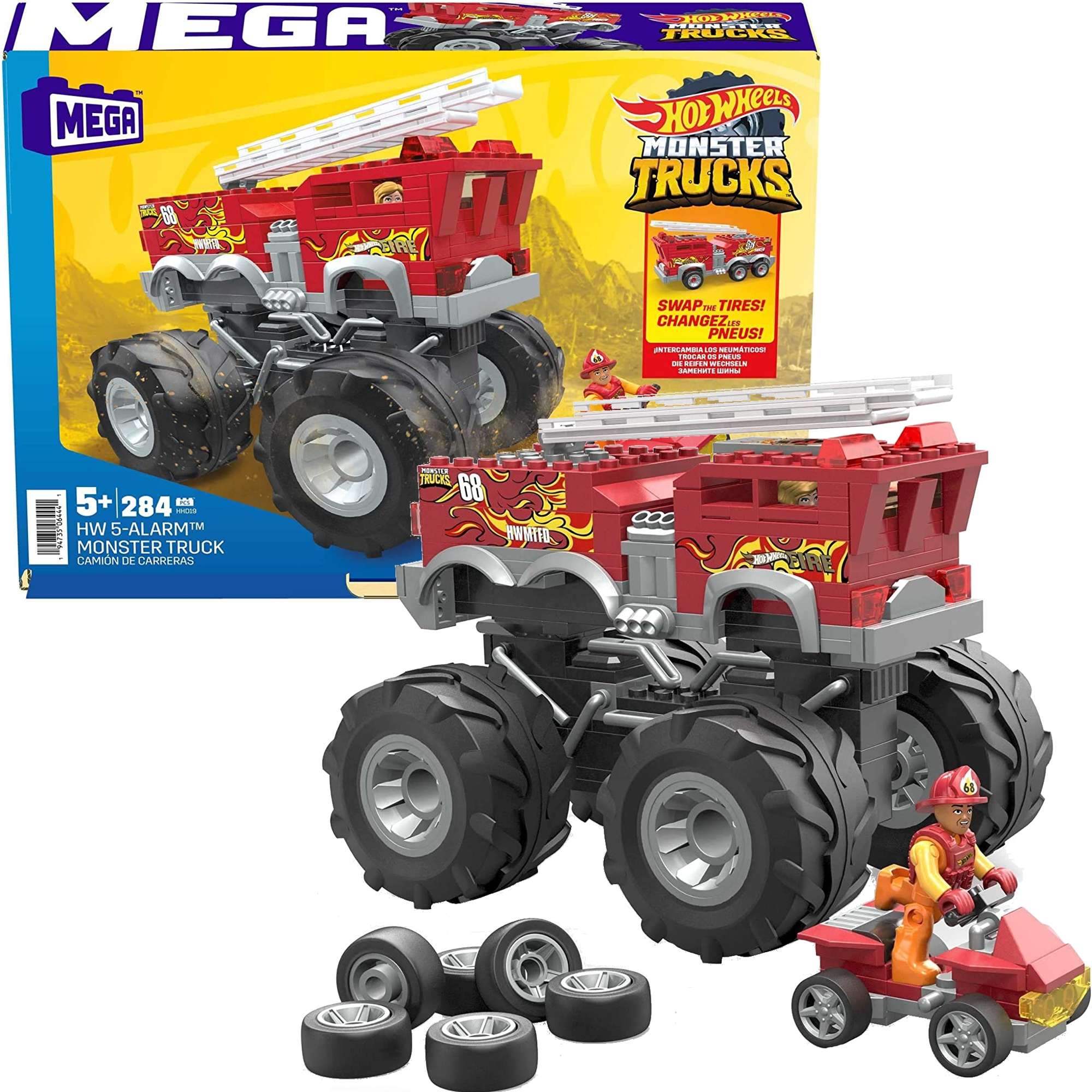Mega Hot Wheels Monster Trucks zestaw klockw 284 elementw