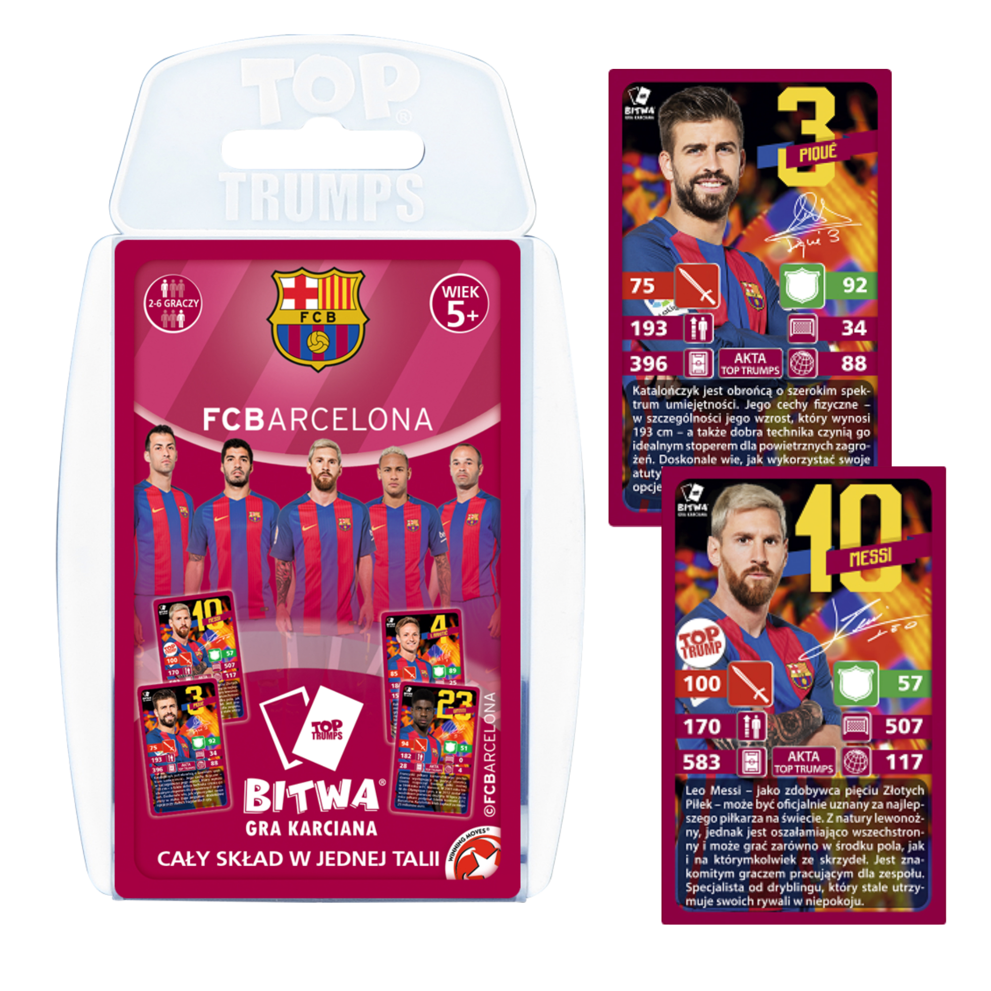 Winning Top Trumps FC Barcelona karty do gry