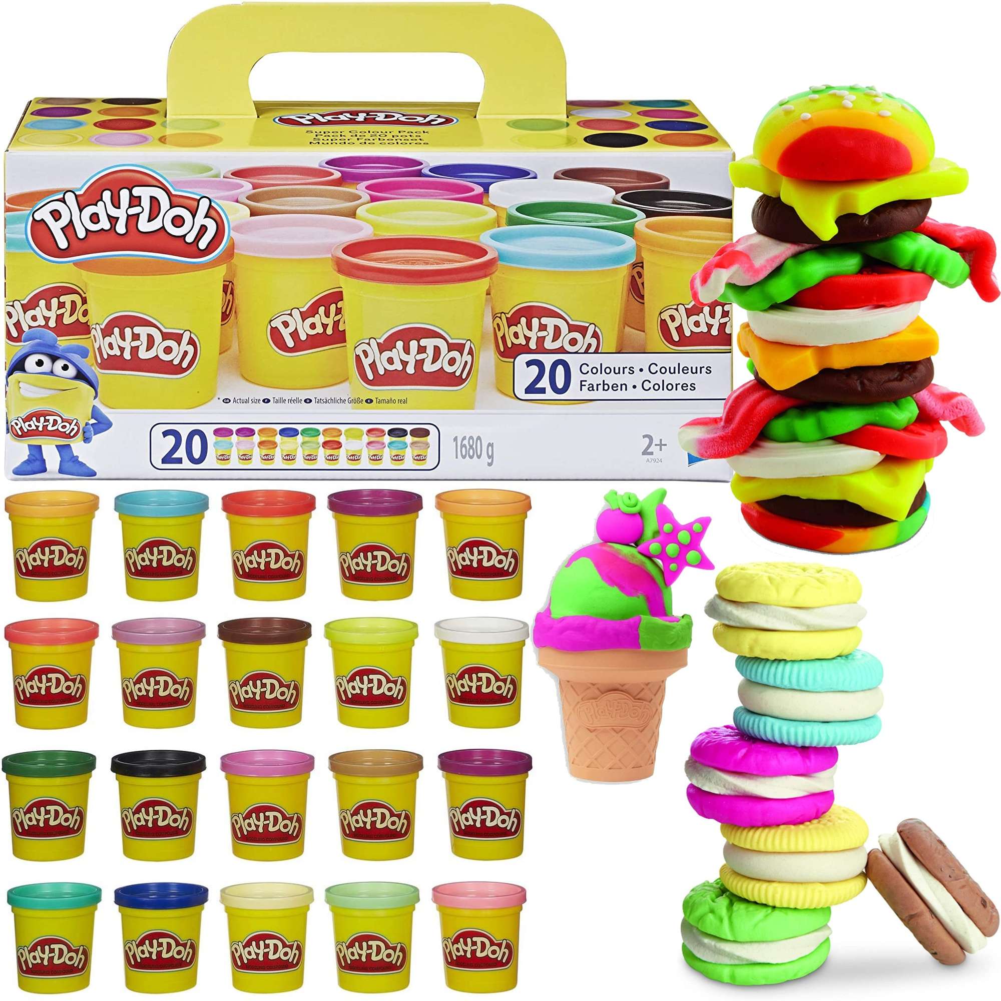Play-Doh Ciastolina Zestaw 20 kolorw