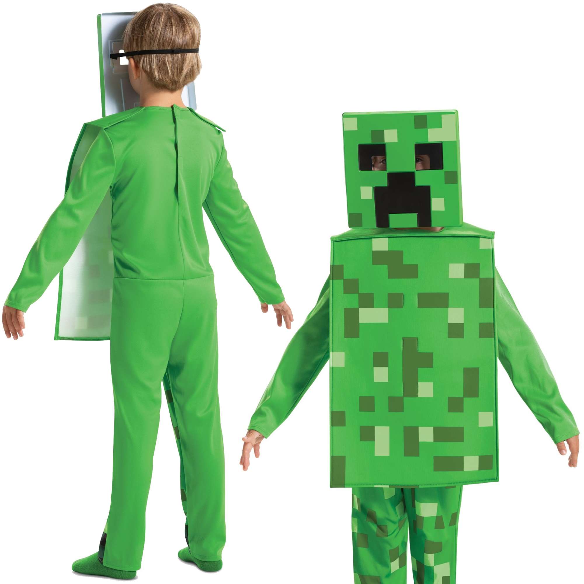 Minecraft strj karnawaowy dla chopca Creeper kostium przebranie 110-122 cm (4-6 lat)