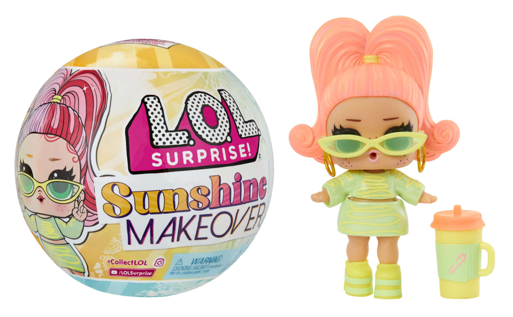 Zestaw L.O.L Surprise Kula Laleczka Soneczna Przemiana Sunshine Makeover Lalka z ubrankami + akcesoria 3+ MGA
