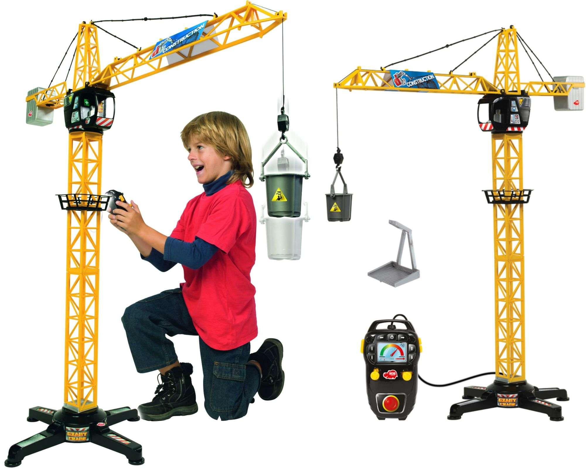 uraw Dwig budowlany dla dzieci 100 cm sterowany pilotem z dwikiem