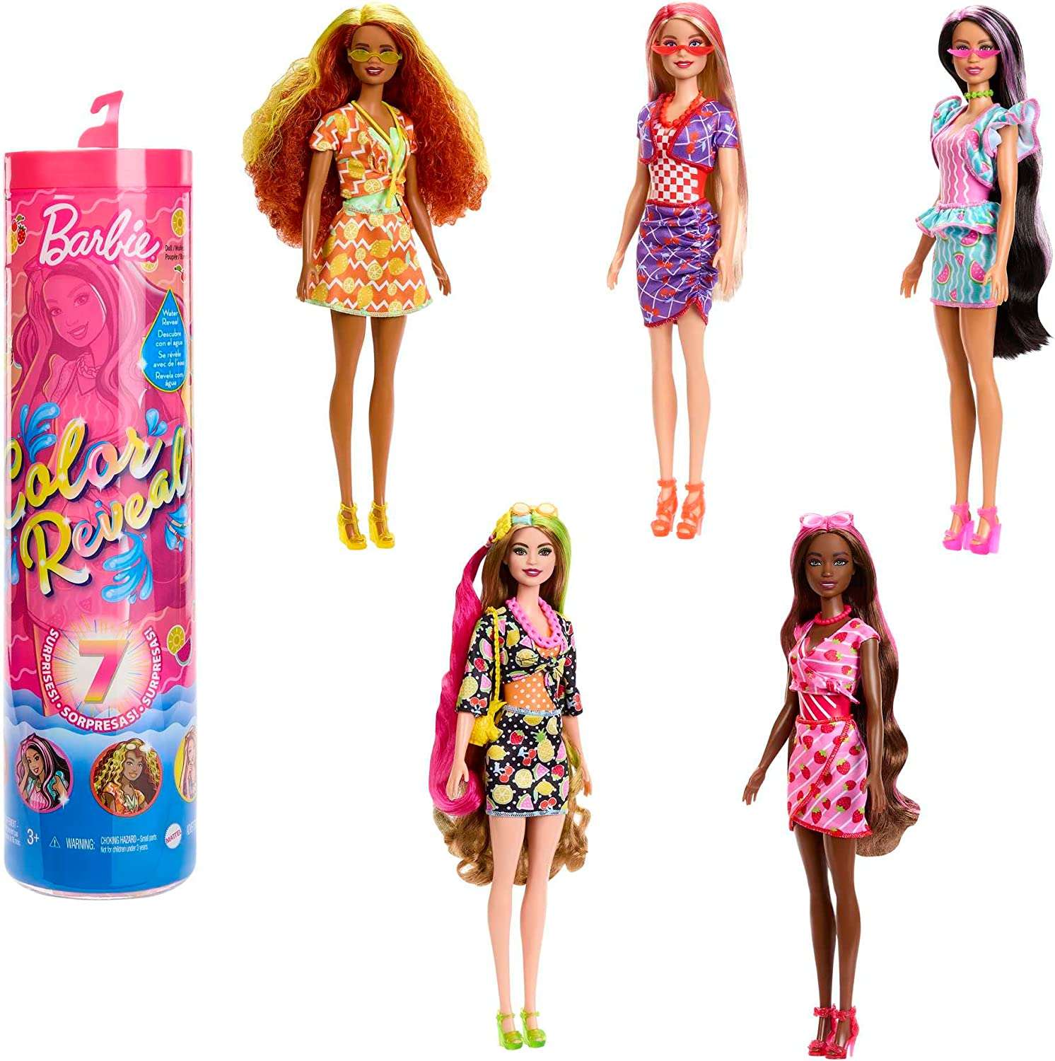 Barbie lalka niespodzianka Color Reveal Sodkie Owoce + akcesoria