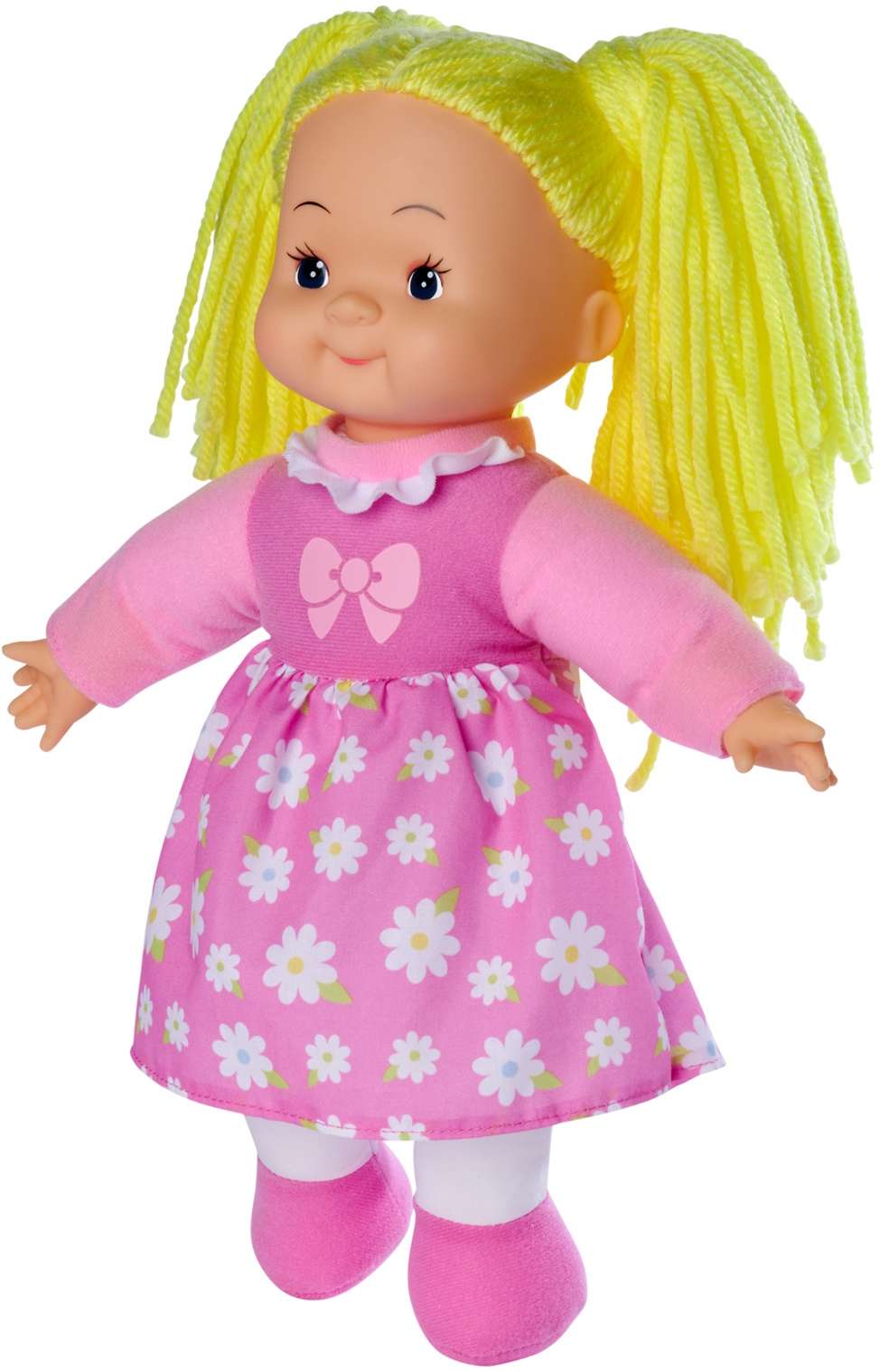 Lalka szmacianka Dolly rowa sukienka 38 cm
