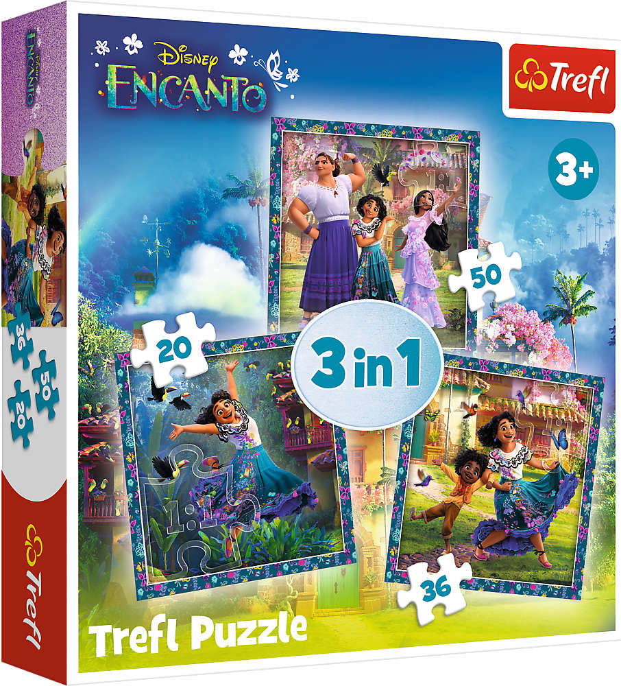 Puzzle 3w1 Bohaterowie Magicznego Encanto 106 elementw