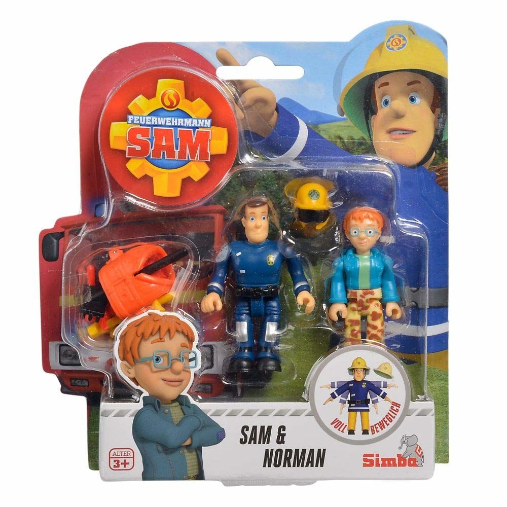 Simba Stra¿ak Sam, 2 figurki Sam i Norman oraz akcesoria