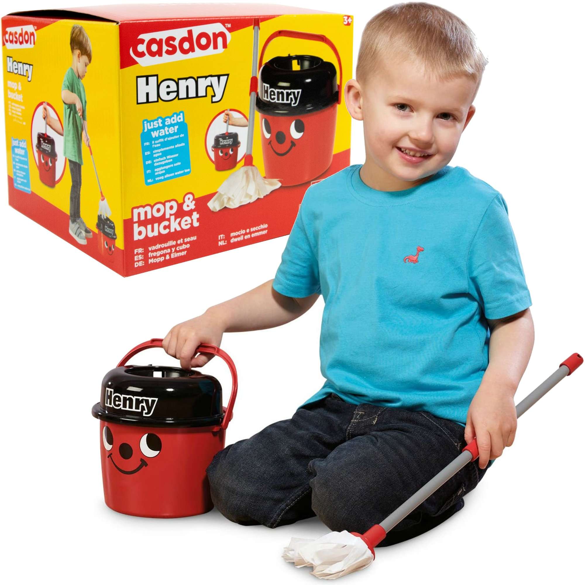 Casdon Wiaderko i mop zabawkowy Henry Little Helper