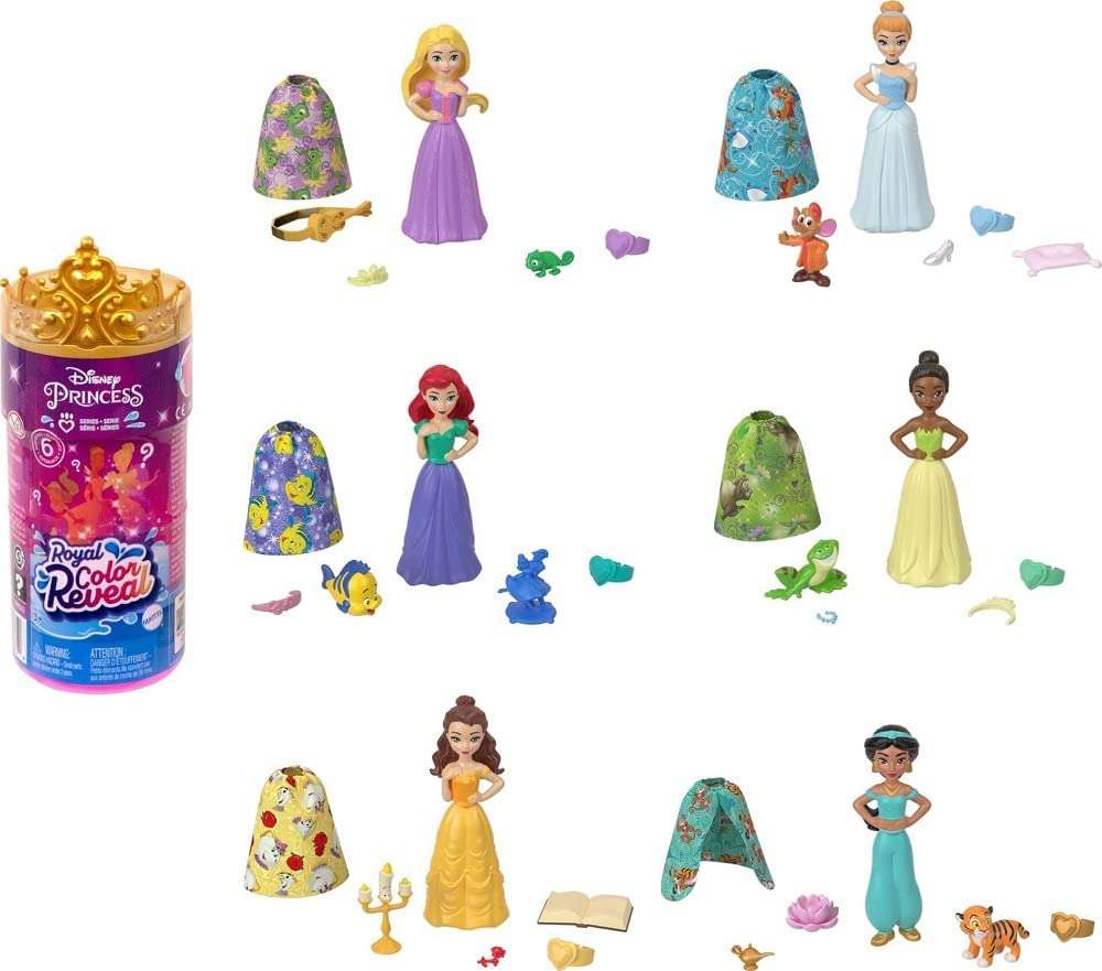 Disney Ksiê¿niczki lalka Royal Color Reveal + akcesoria