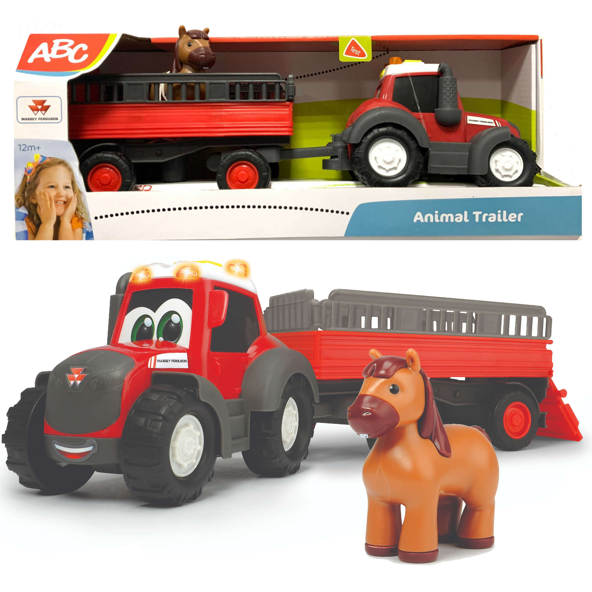 Dickie ABC Ferguson traktor z przyczep± i konikiem