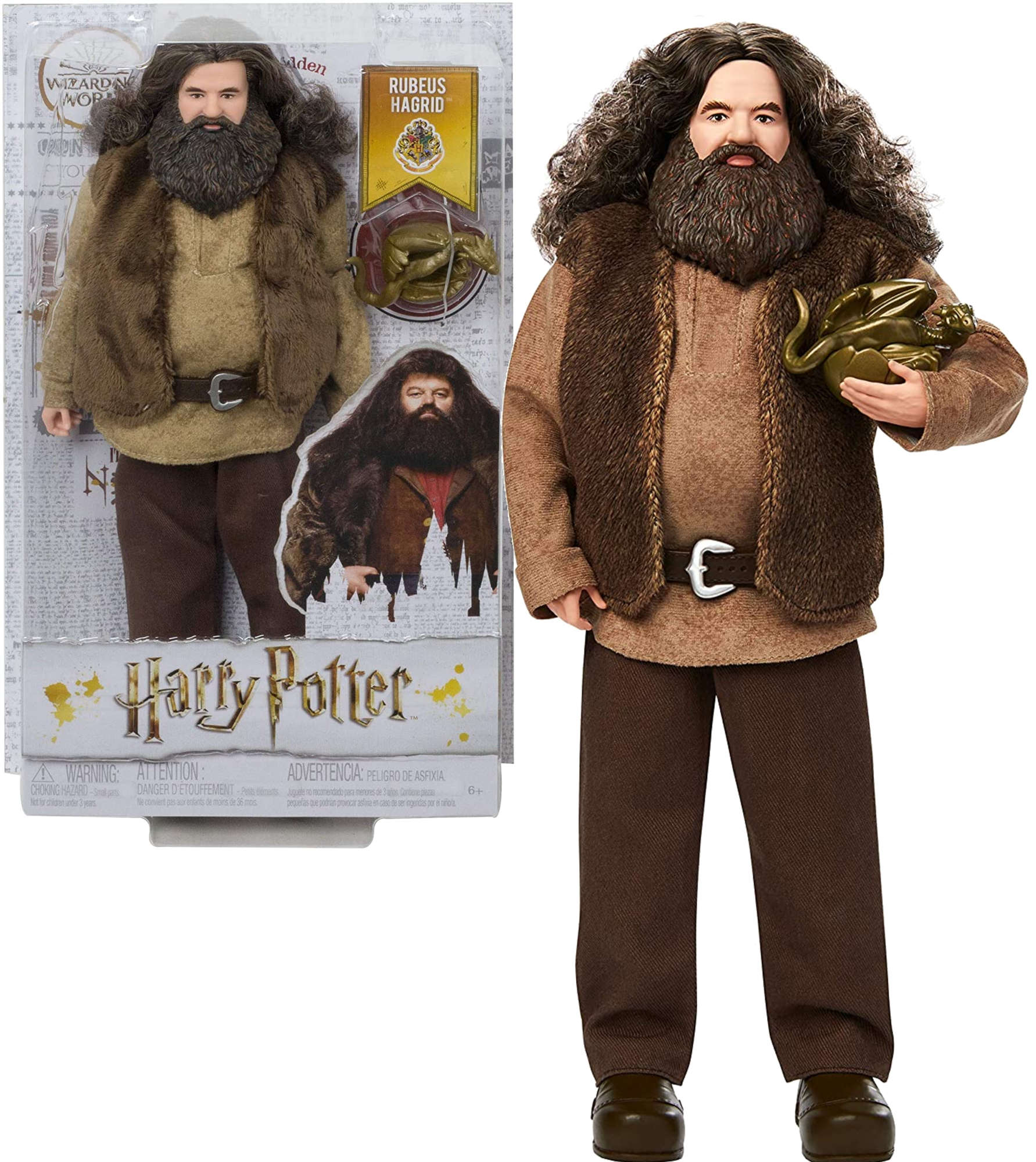 Harry Potter lalka kolekcjonerska Rubeus Hagrid i smok Norbert