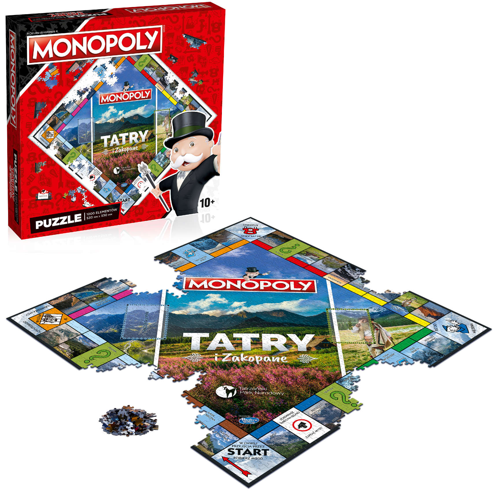 Puzzle Monopoly Tatry i Zakopane plansza 1000 elementw Winning Moves