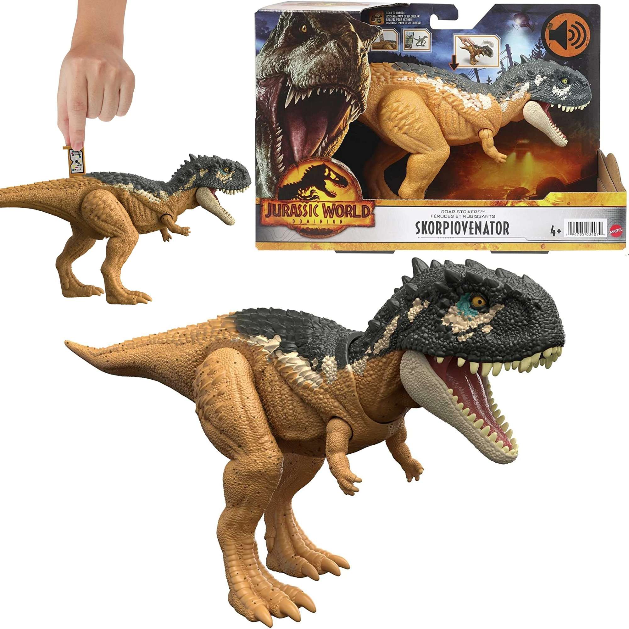Jurassic World Dinozaur Figurka Skorpiovenator z d¼wiêkiem