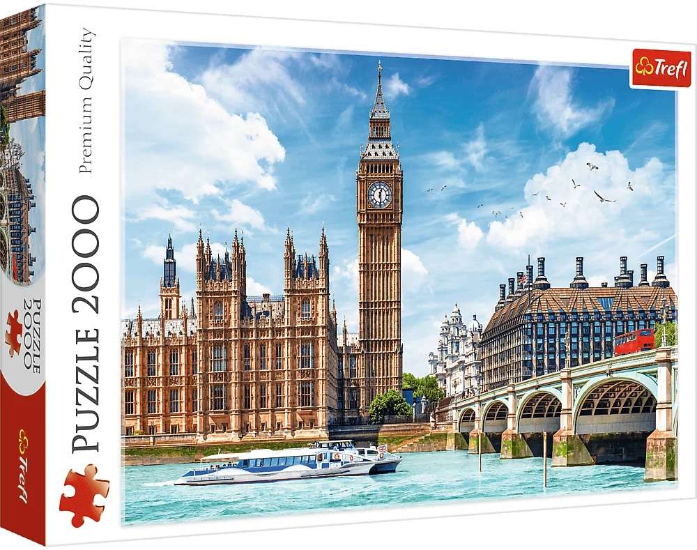 Puzzle Big Ben Londyn Anglia, 2000 elementw, Trefl 27120