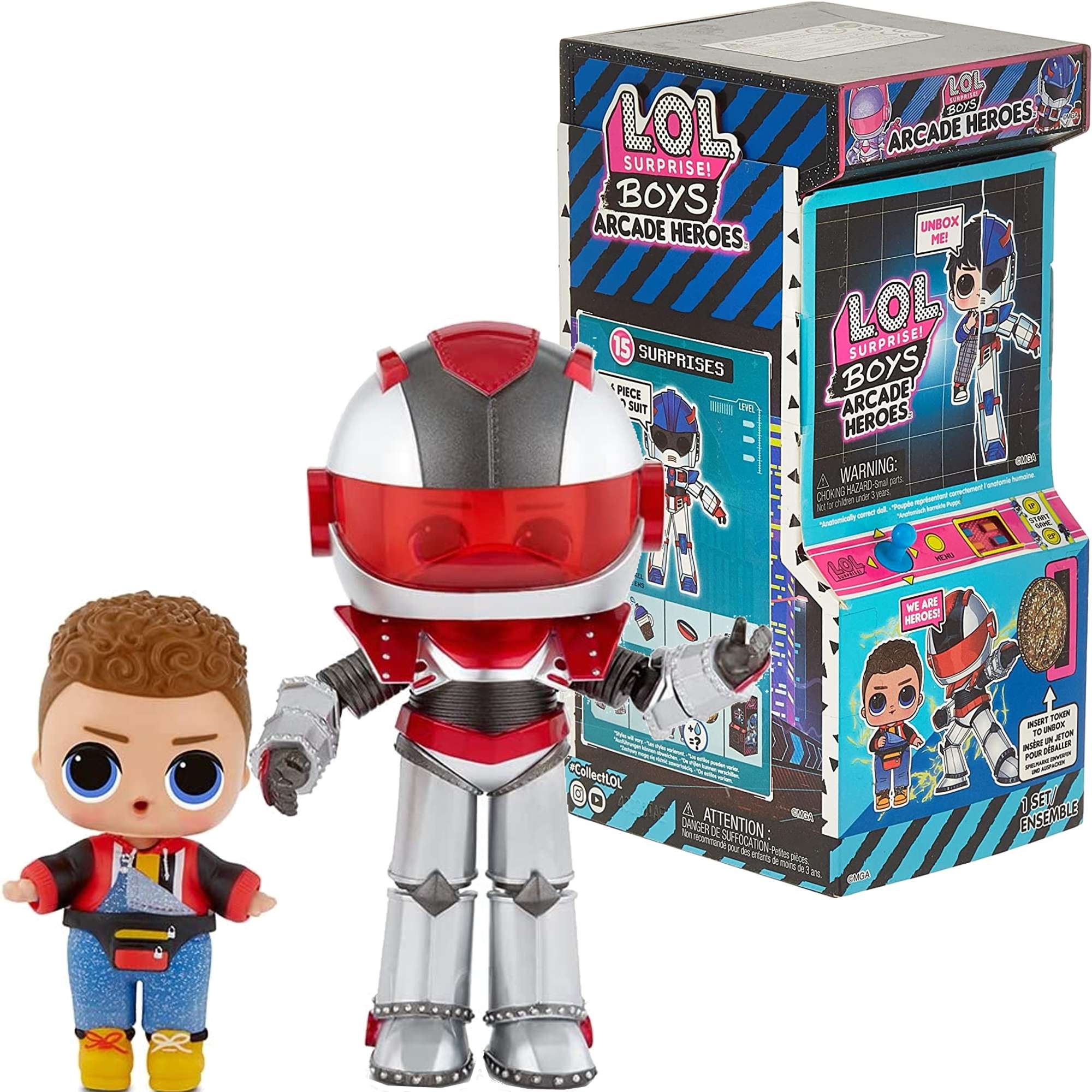 L.O.L. Surprise Boys Arcade Heroes Titanium Gear Guy