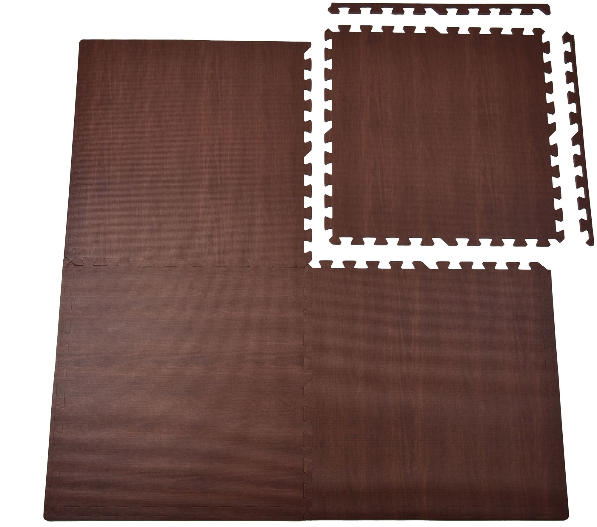 Humbi Puzzle piankowe Mata piankowa panele ciemne 62 x 62 x 1 cm 4 szt.