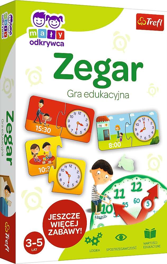 Gra edukacyjna ukadanka May Odkrywca Zegar
