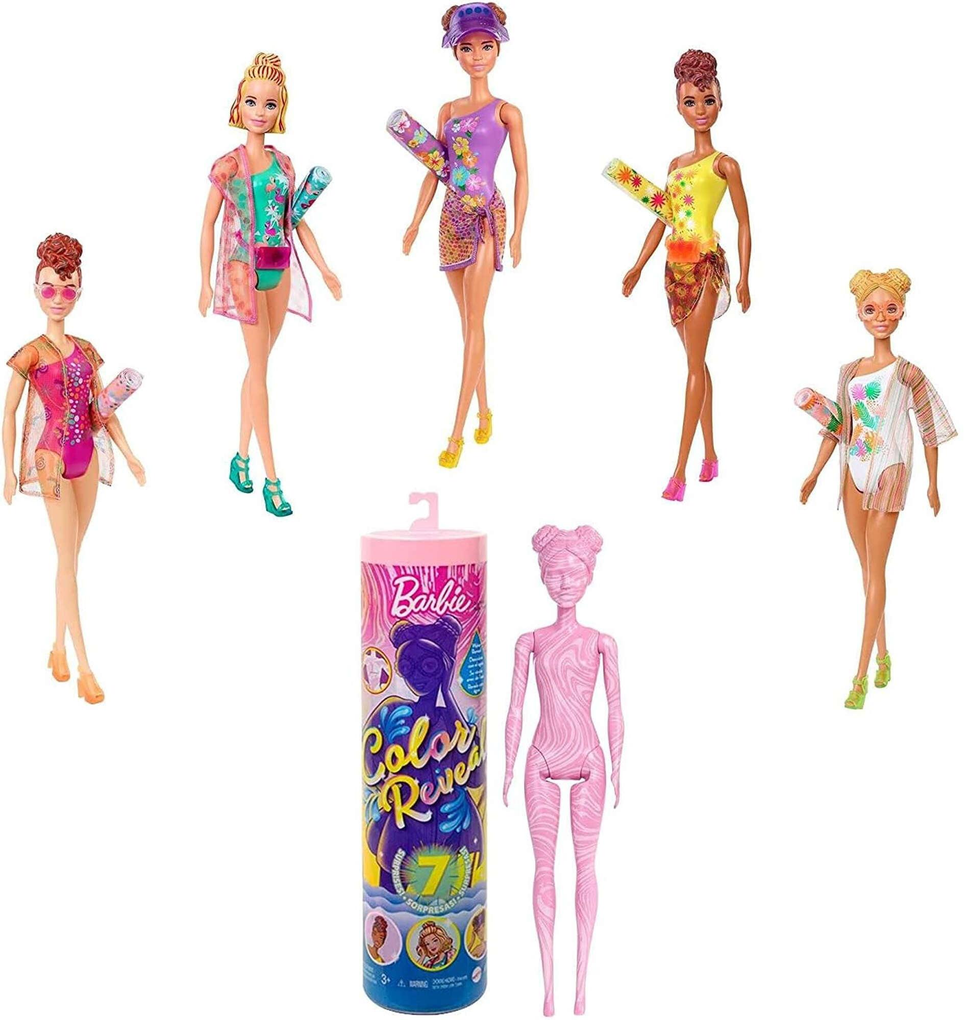 Barbie lalka Color Reveal Sodkie Owoce kolorowa niespodzianka + akcesoria