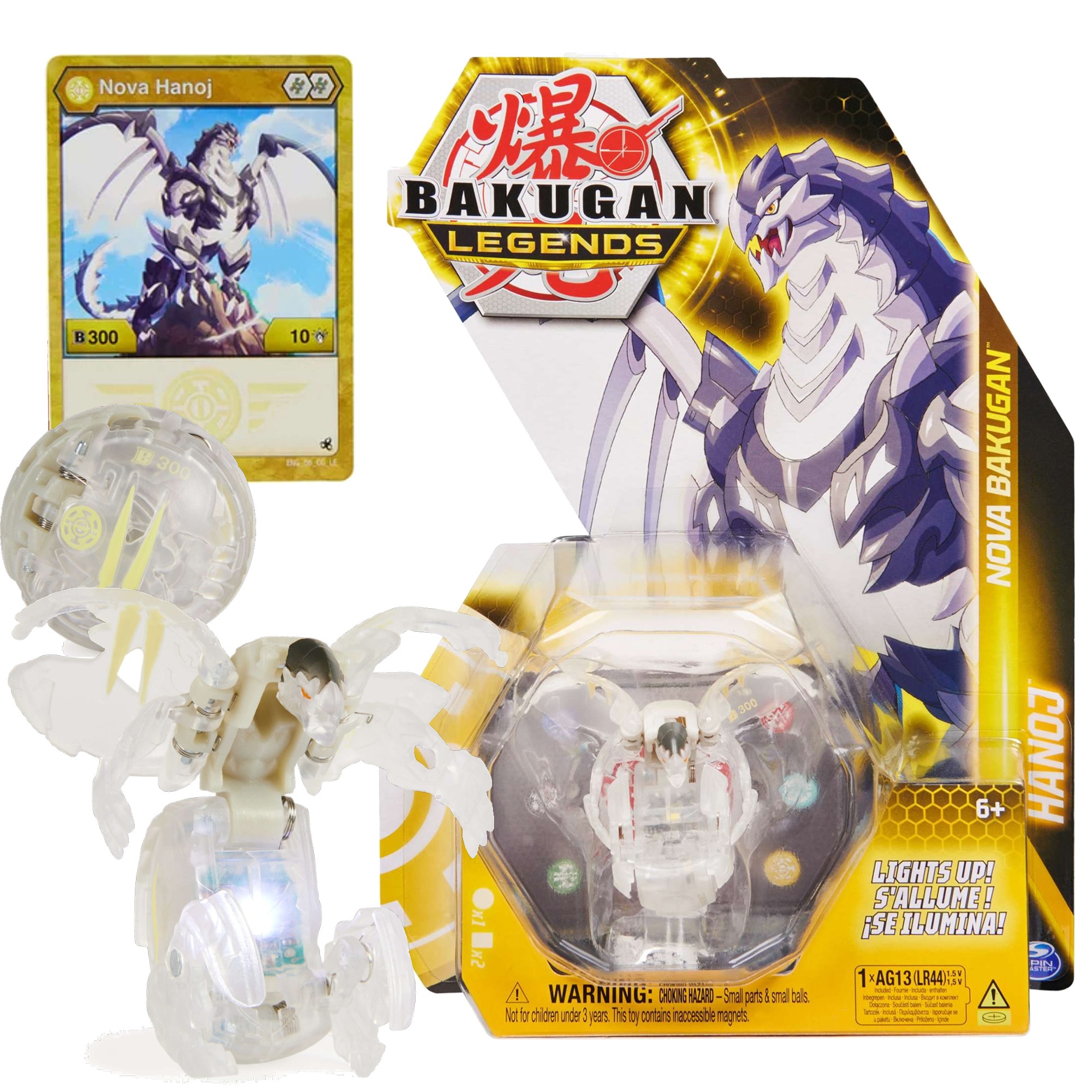 Bakugan Legends Nova Hanoj wiecca figurka i karty