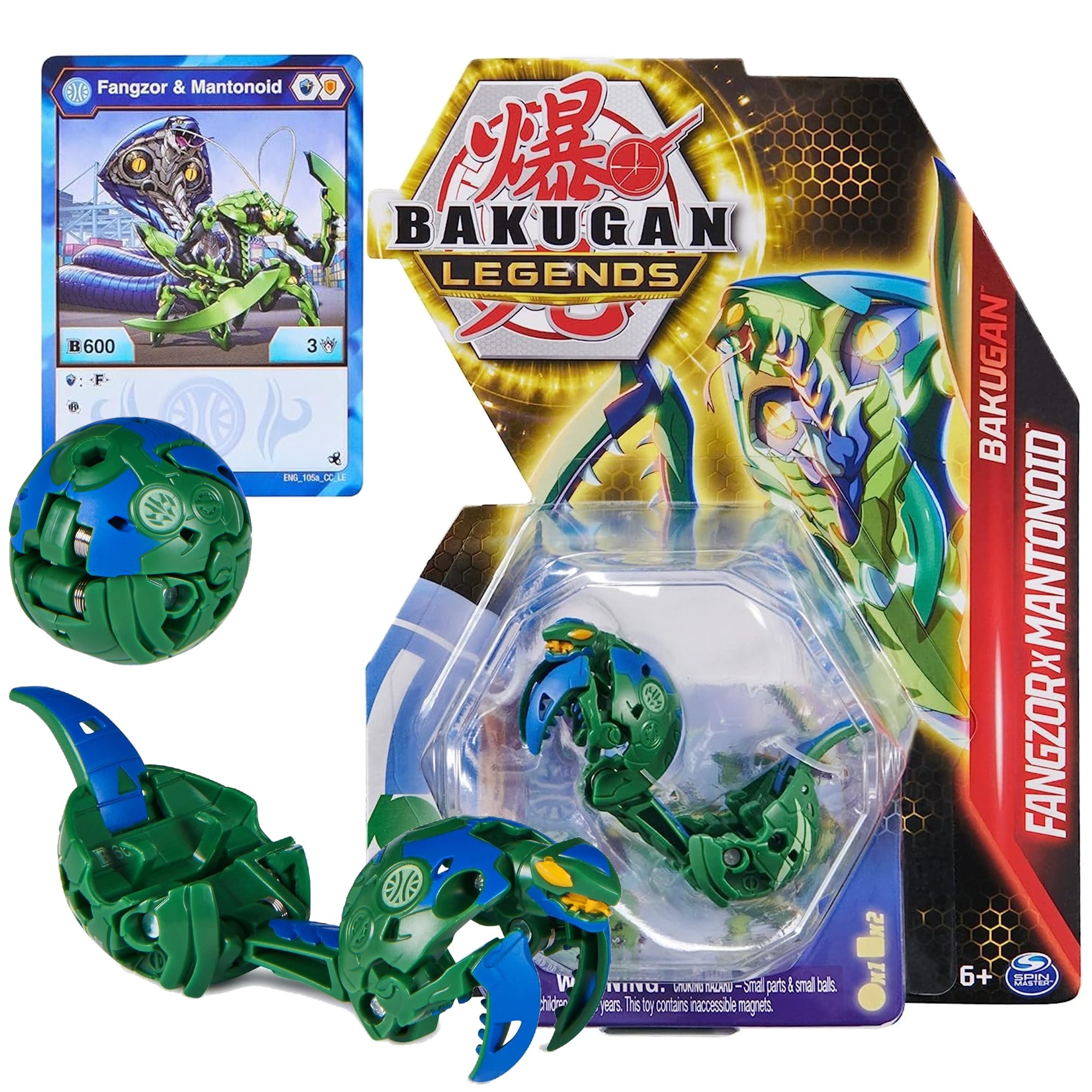 Bakugan Legends Fangzor x Mantonoid Figurka +Karty