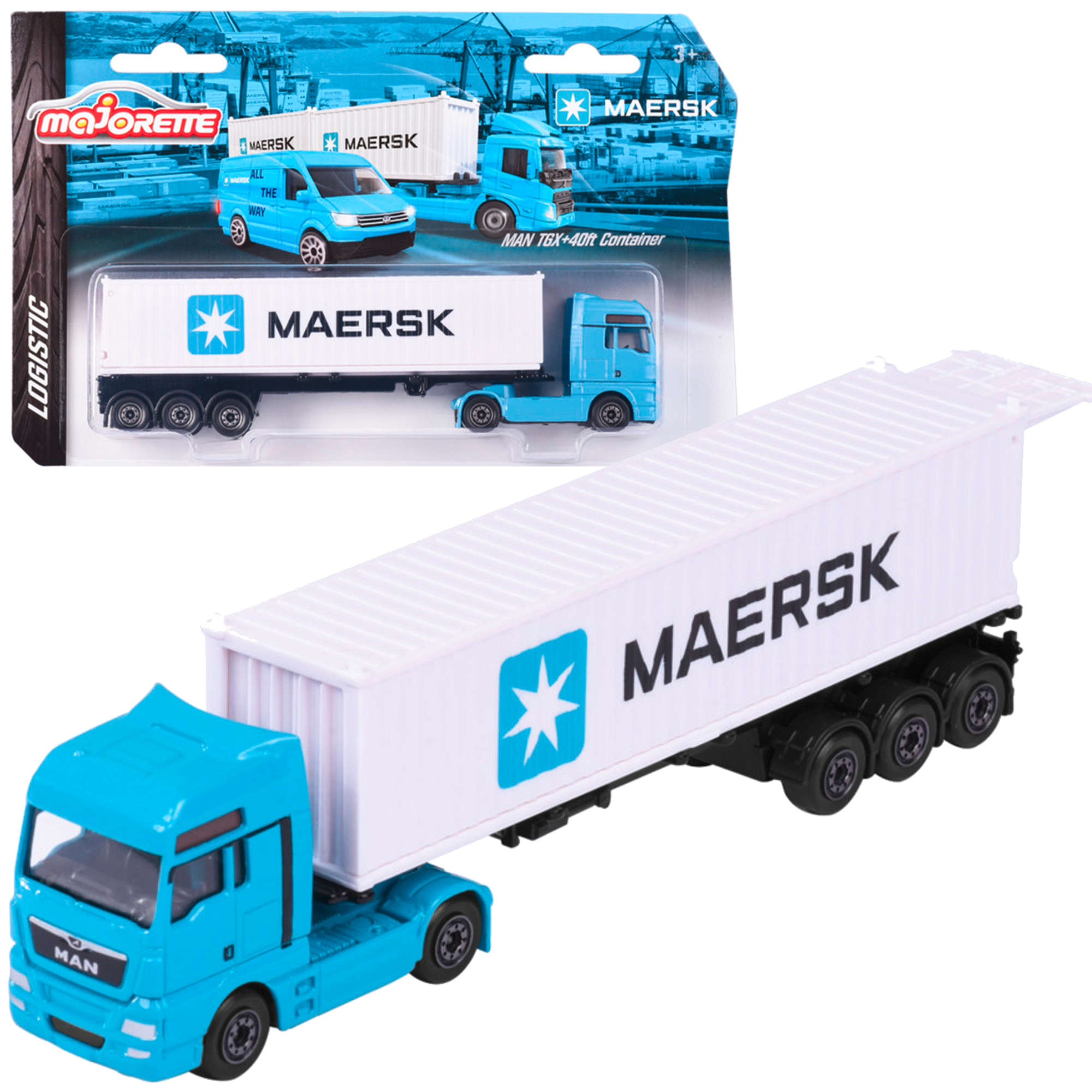 Ciarwka Maersk z kontenerem 40ft pojazd z ruchomymi elementami