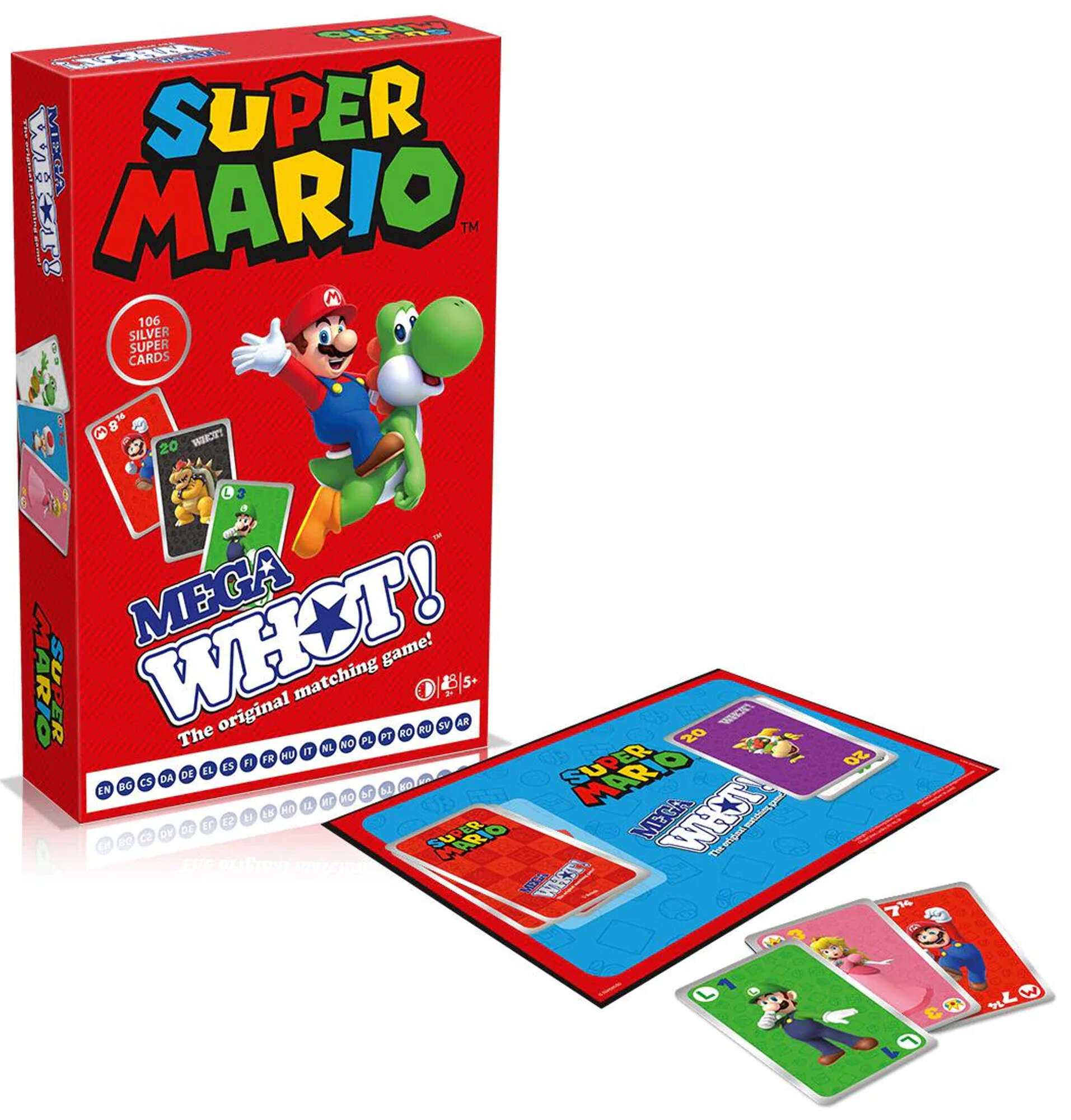 Super Mario Mega Whot! towarzyska gra karciana Winning Moves