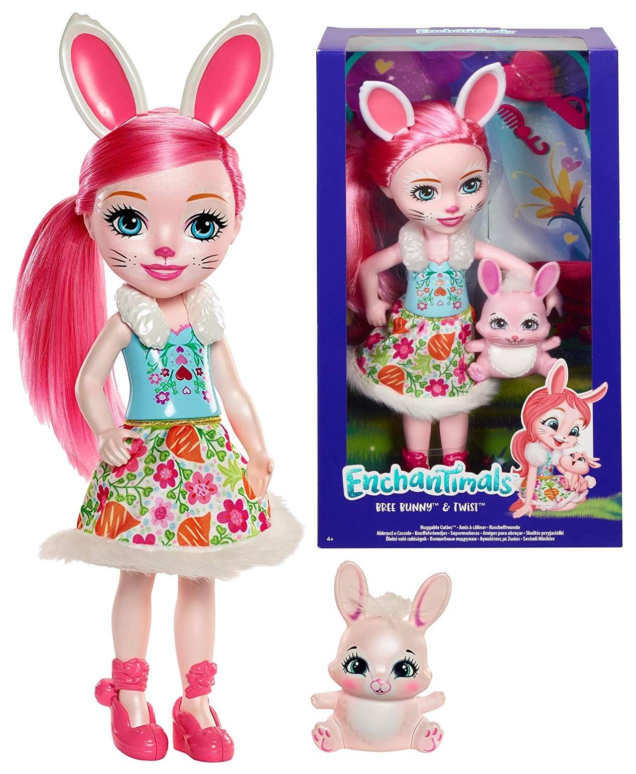Enchantimals Bree Bunny du¿a lalka z króliczkiem Twist