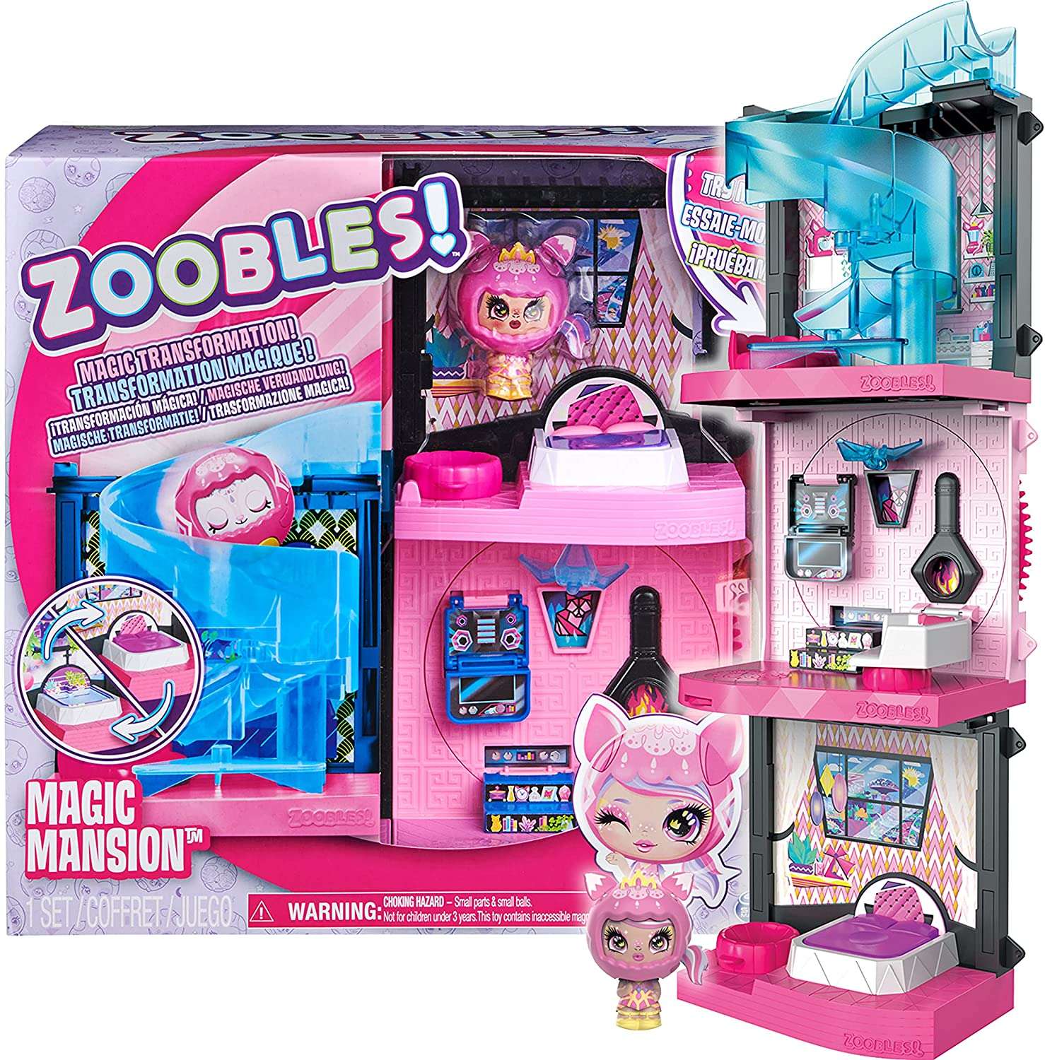 Zoobles Z-Girlz du¿y domek dla lalek Magic Mansion magiczna rezydencja