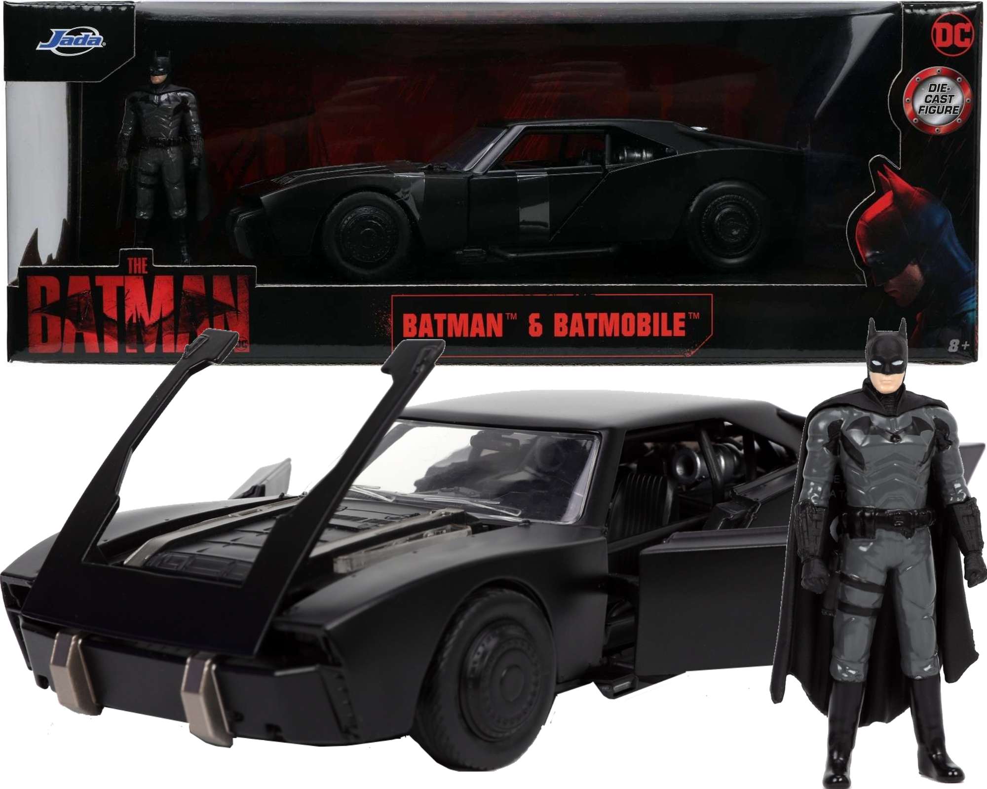 Zestaw Batman pojazd Batmobile 1:24 z figurk Batman