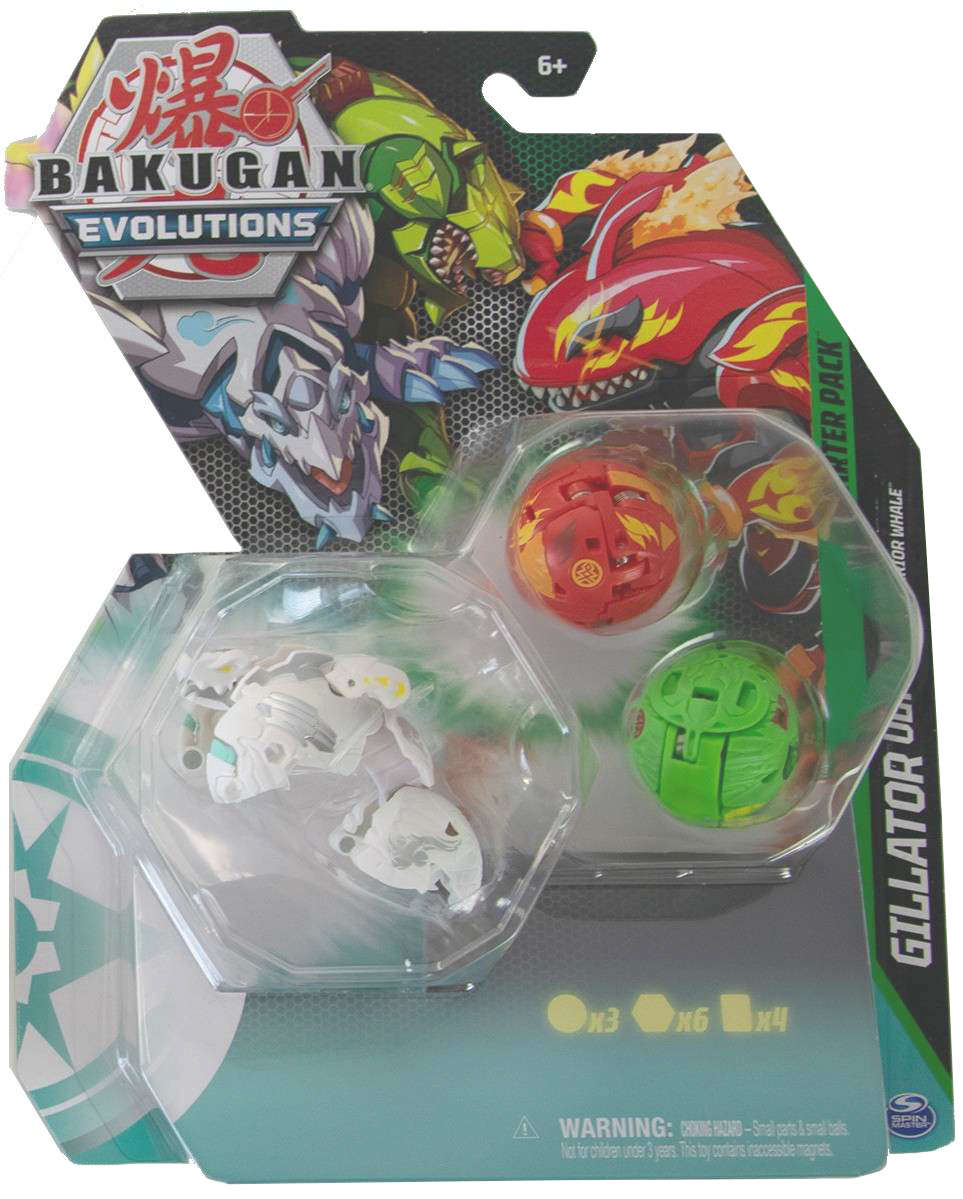 Bakugan Evolutions Zestaw startowy Gillator Ultra 3 figurki + karty