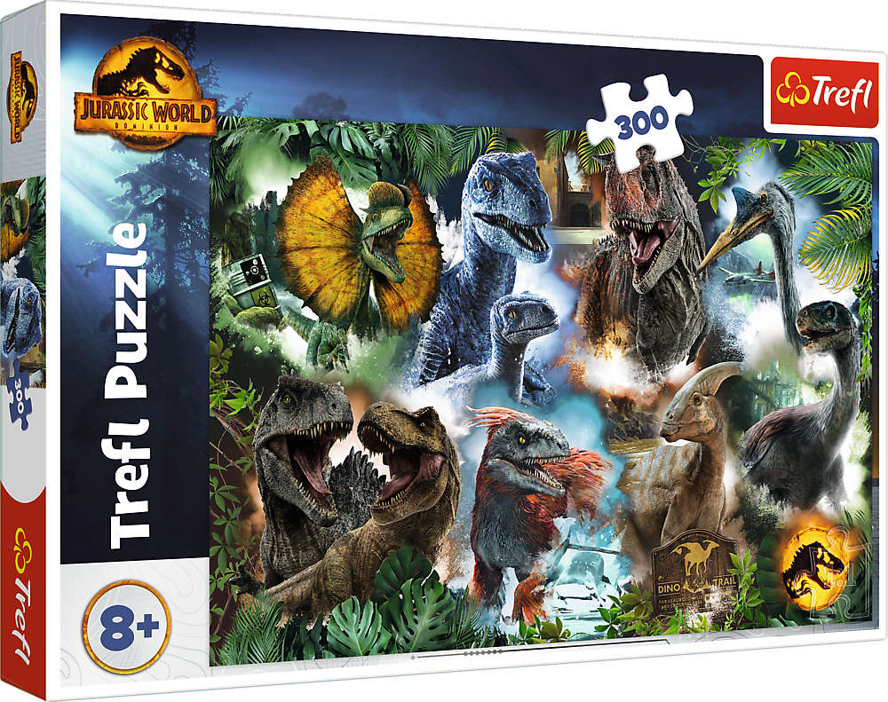 Puzzle 300 elementw Ulubione dinozaury Jurassic World