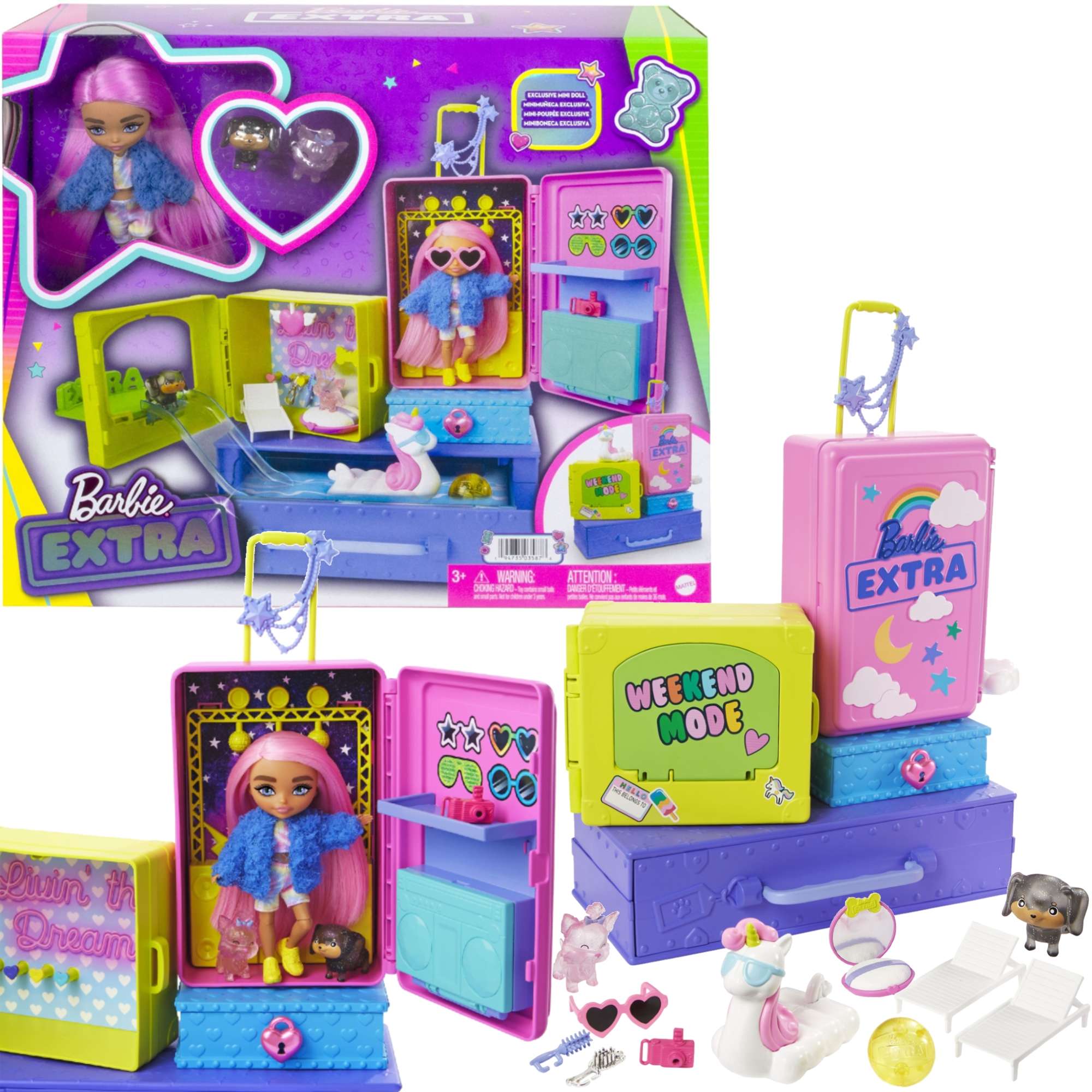 Barbie Extra zestaw laleczka ze zwierz±tkami oraz akcesoria