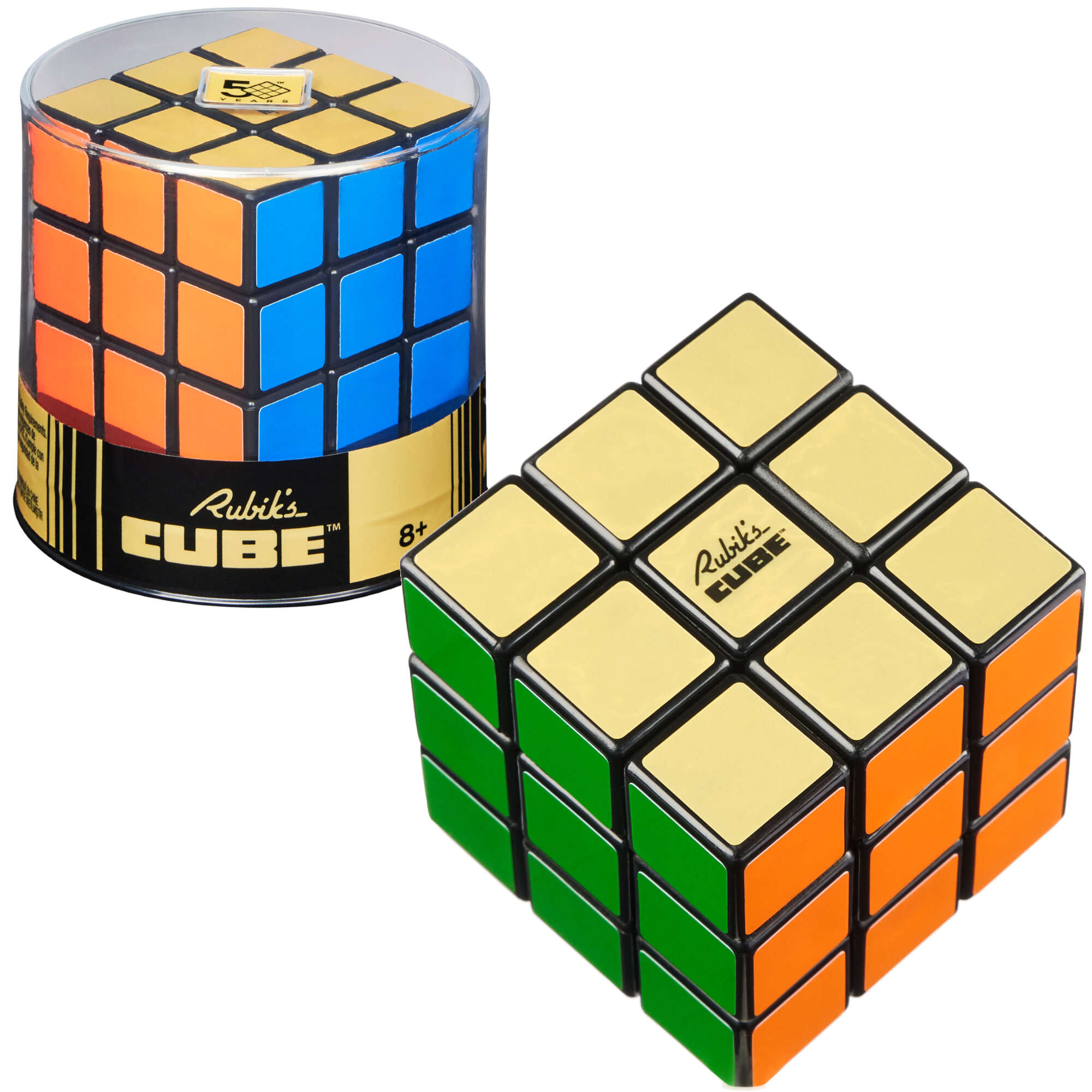 Oryginalna Kostka Rubika Vintage 3x3 Rubik's Cube Gold
