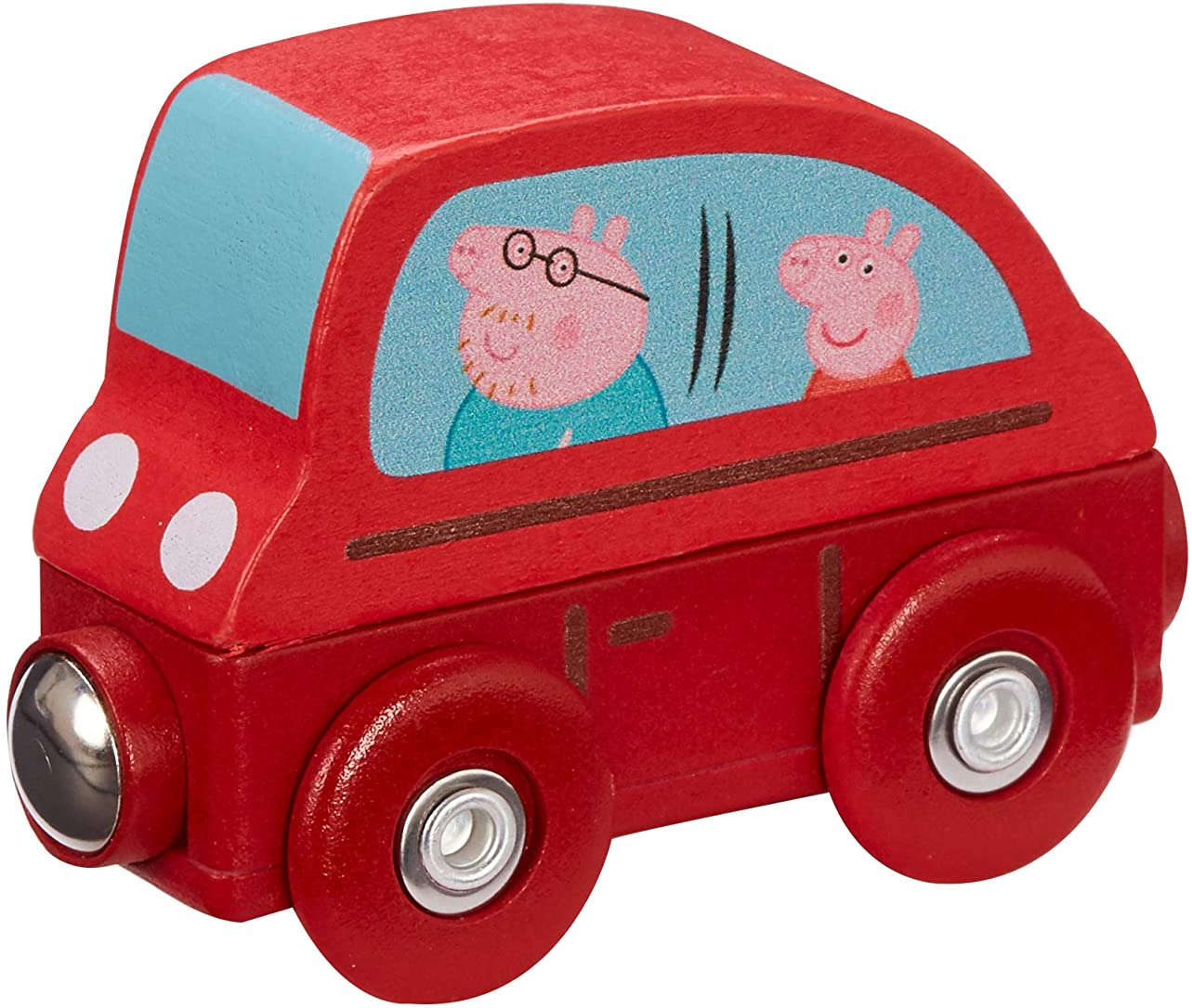 Charakter Peppa Drewniany mini czerwony samochód