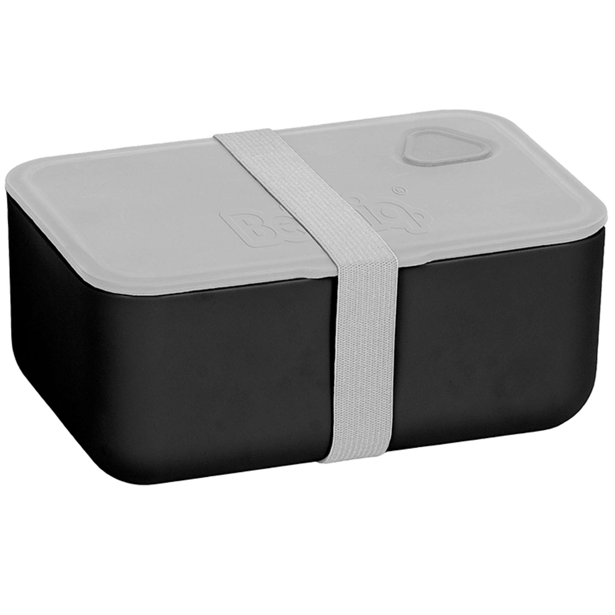 Paso BeUniq niadaniwka Pojemnik Lunch Box czarno-szary z gumk 750 ml