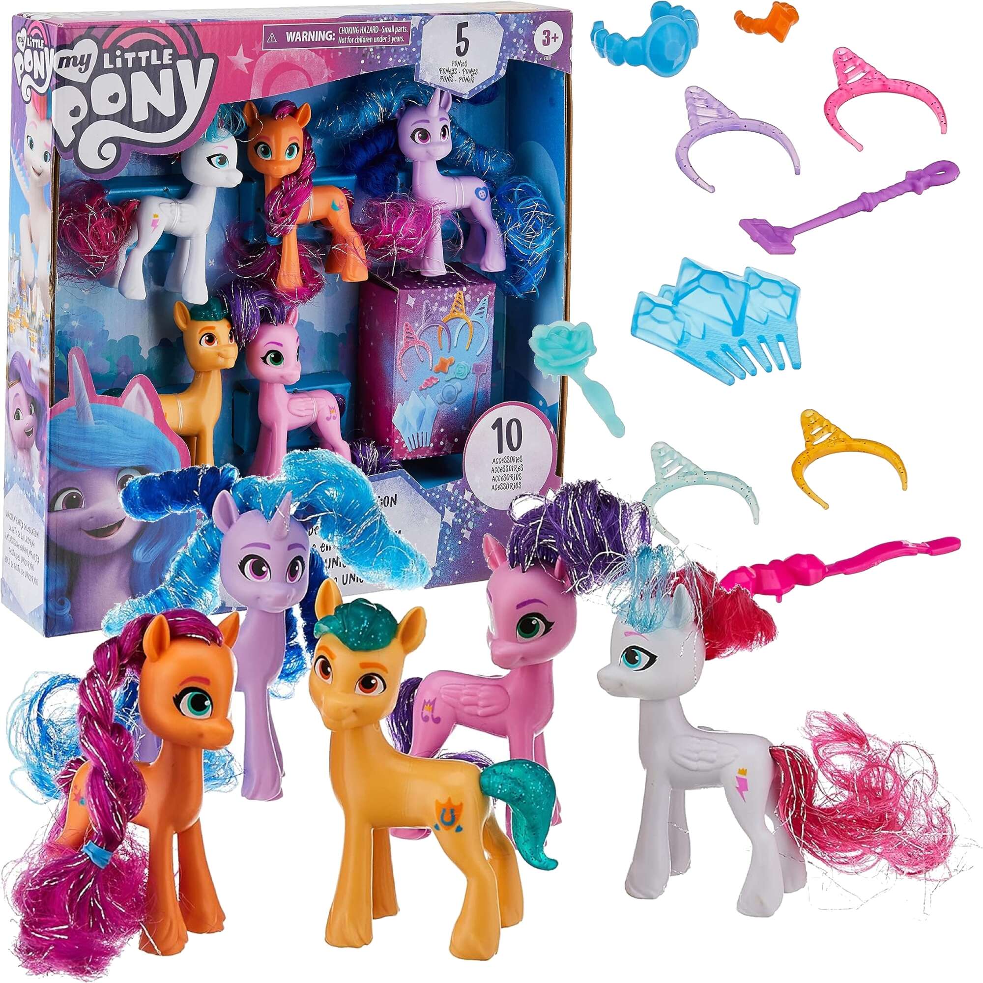 My Little Pony Zestaw Figurki Unicorn Party Celebration 5 jednorocw + 10 akcesoriw