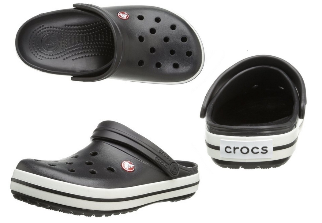 Crocs Crocband Black Czarne klapki