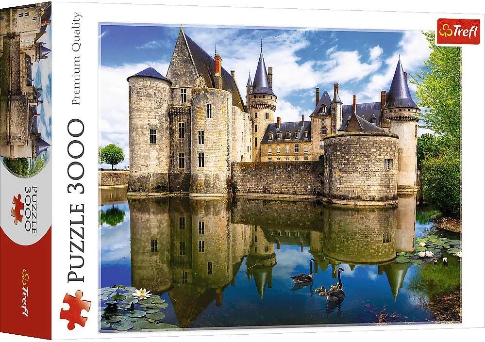 Puzzle Zamek w Sully-sur-Loire Francja, 3000 elementw, Trefl 33075