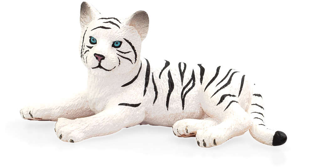 Plastikowa figurka Bia³y Tygrys 4 cm
