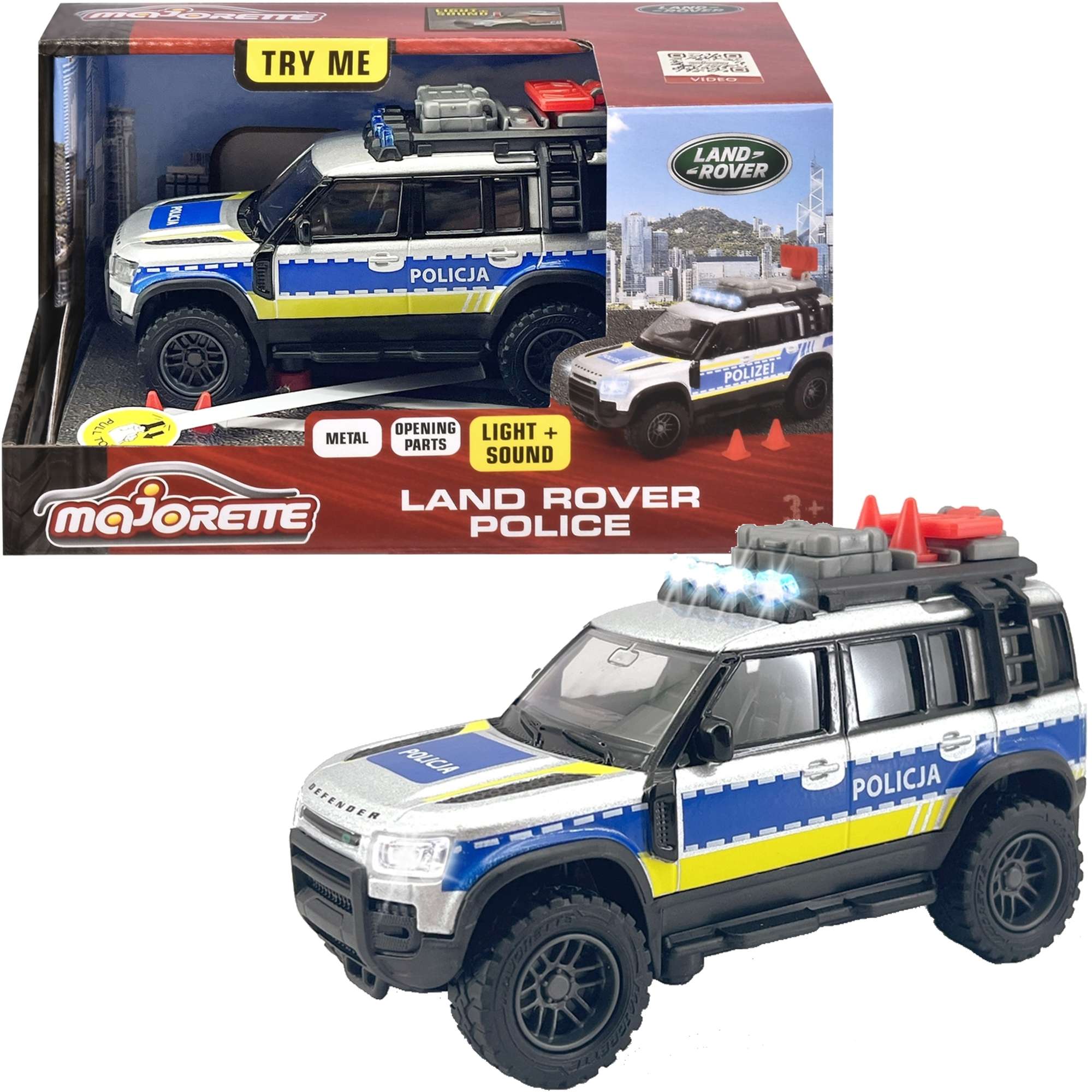 Pojazd Policja Land Rover wiato/dwik